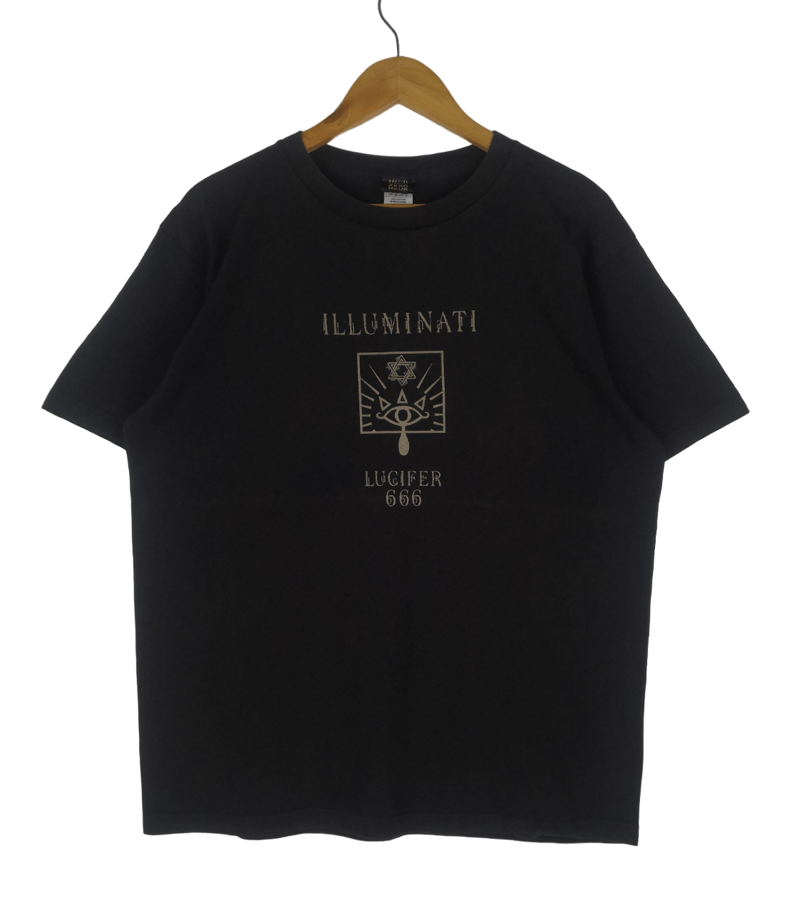 Vintage Vintage Illuminati Shirt Lucifer 666 Size US XL / EU 56 / 4 - 2 Thumbnail