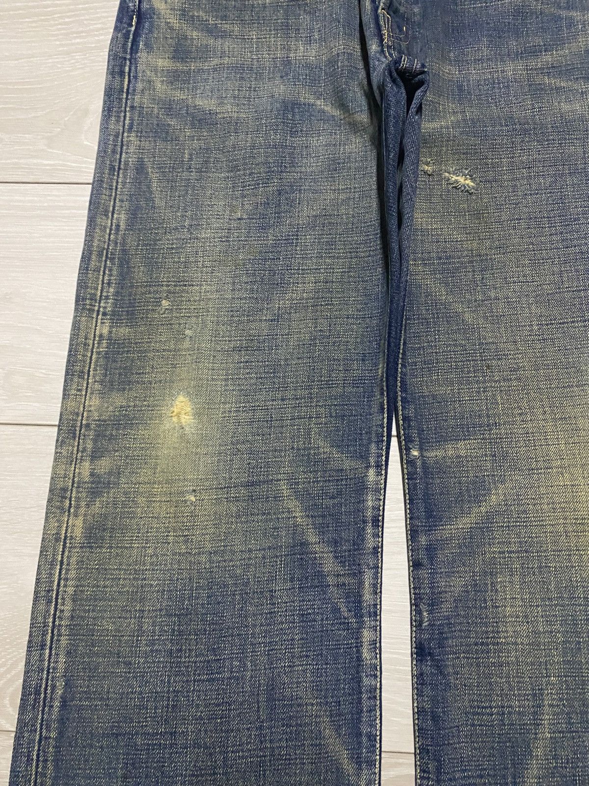 Levi's Vintage Levis Japan Mud Wash Rusty Distressed Loose Jeans Size US 33 - 7 Thumbnail