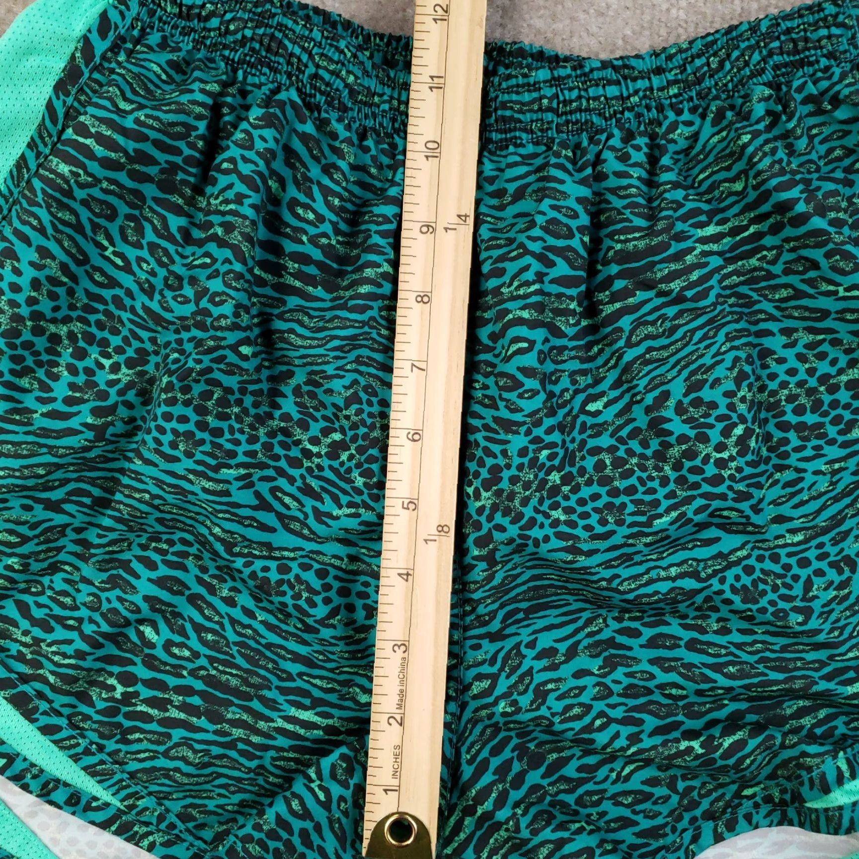 Nike Nike Running Shorts Womens M Green Dri-Fit Lined Elastic Waist Athletic Size 31" - 6 Thumbnail