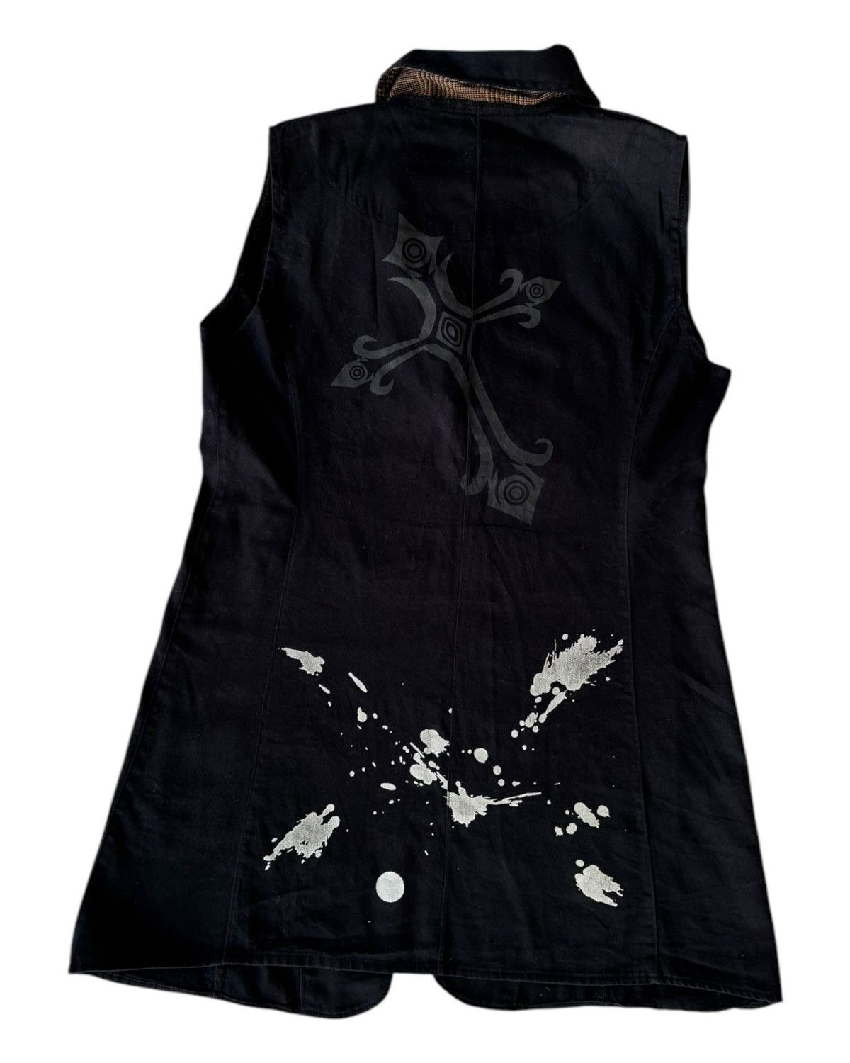 If Six Was Nine × Japanese Brand × Le Grande Bleu (L.G.B.) 2000s Free Gate Punk Grunge Gothic Spiderweb Chain Vest Size S / US 4 / IT 40 - 2 Thumbnail
