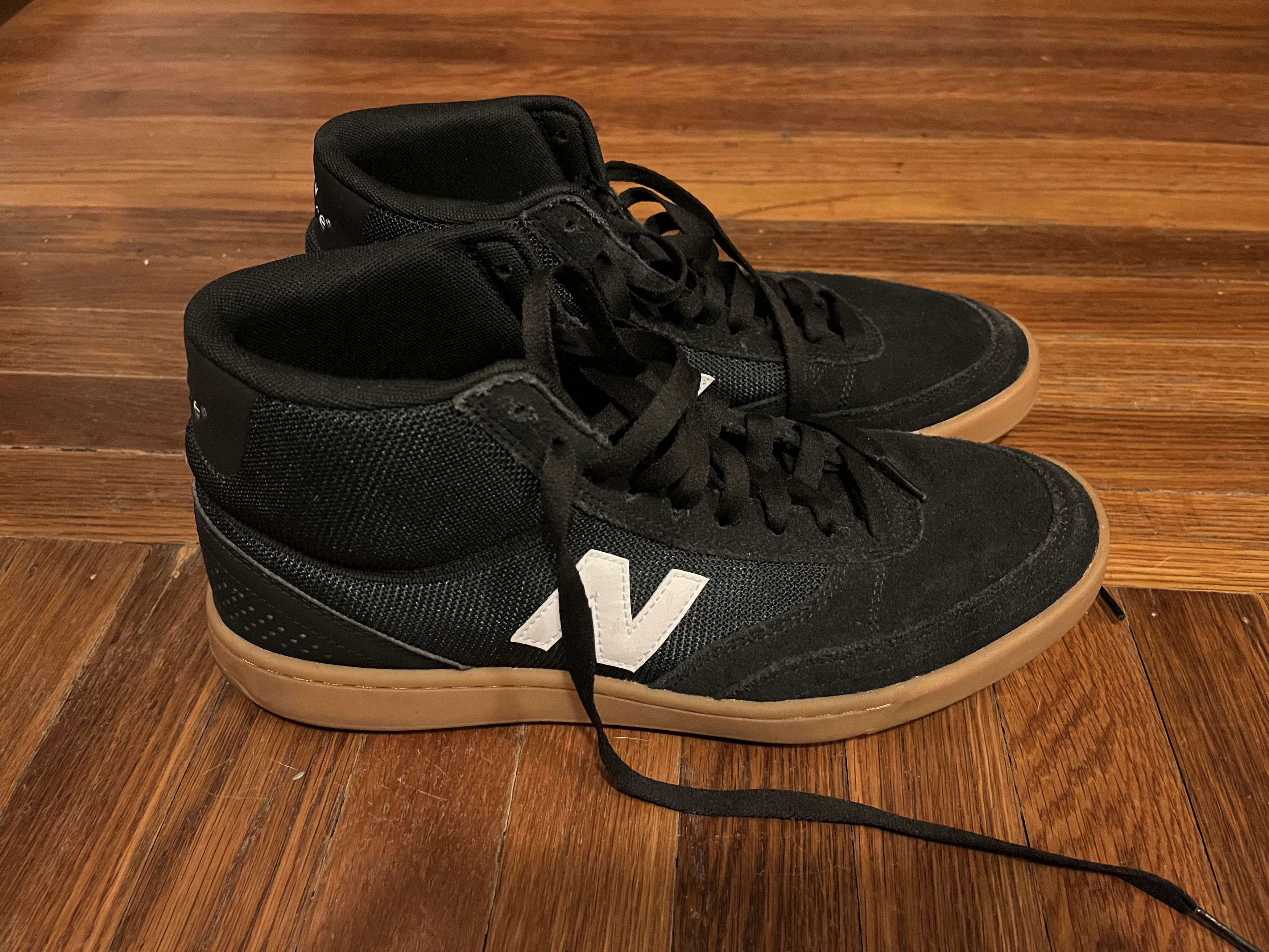 image of New Balance Numeric 440 Shoes in Black White, Men's (Size 11)