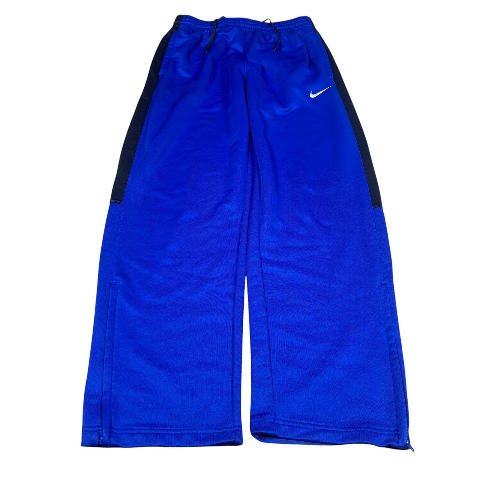 Nike y2k 2000s style Nike baggy wide leg blue sweatpants 28x30 M Size US 28 / EU 44 - 1 Thumbnail