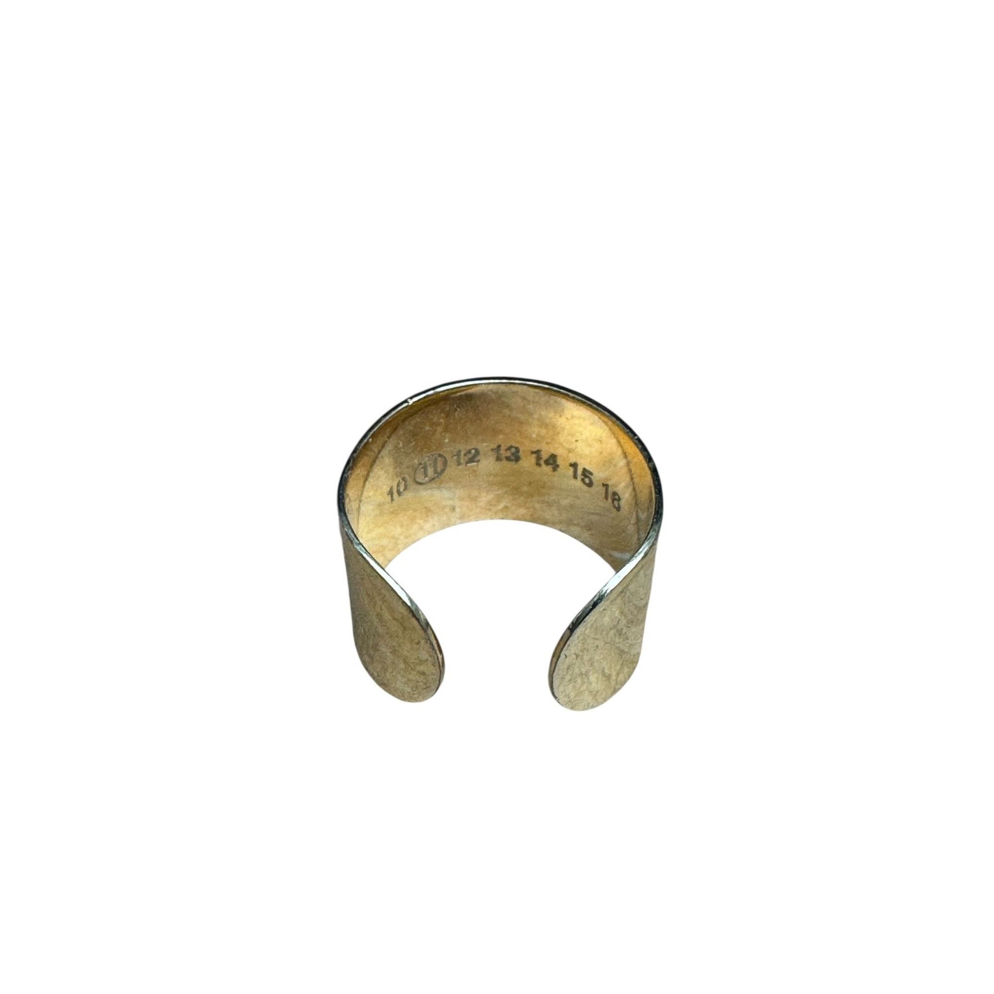 Maison Margiela Gold-Tone Ring Size ONE SIZE - 3 Thumbnail