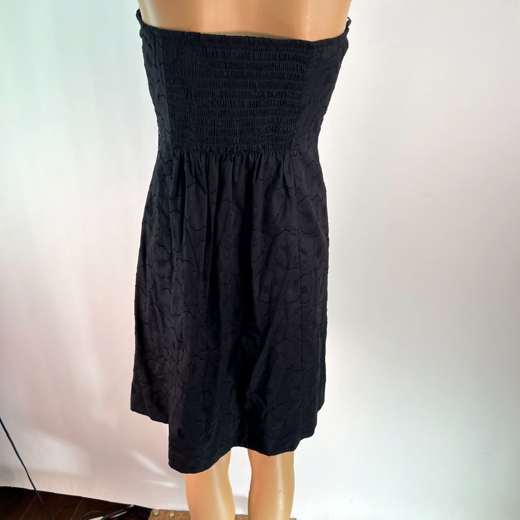 Vintage The Limited Strapless A-Line Dress Size 6 Black Sleeveless Cocktail Classic Womens Size 28" / US 6 / IT 42 - 2 Thumbnail