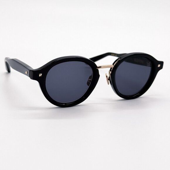 Valentino NEW VALENTINO SUNGLASSES VLS-132A BLACK/GRAY MEN ROUND EYEWE Size ONE SIZE - 5 Thumbnail
