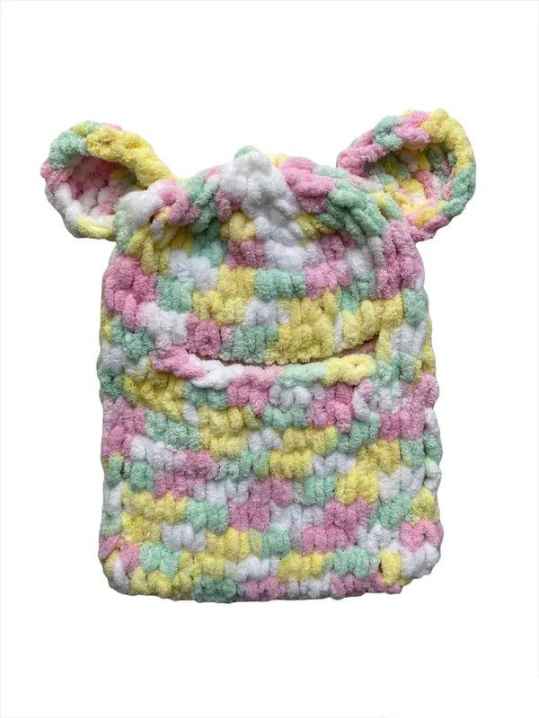 Handmade Handmade Knitted Fluffy Balaclava Bunny Teddy Bear Style Size ONE SIZE - 5 Thumbnail