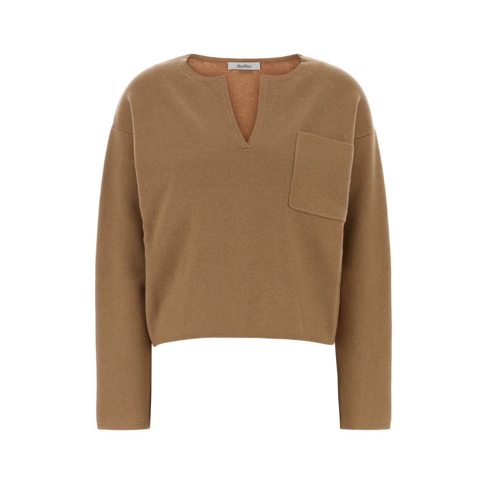 Max Mara MAX MARA Camel Wool Blend Zibello Sweater New & Authentic (W Size XS / US 0-2 / IT 36-38 - 1 Thumbnail