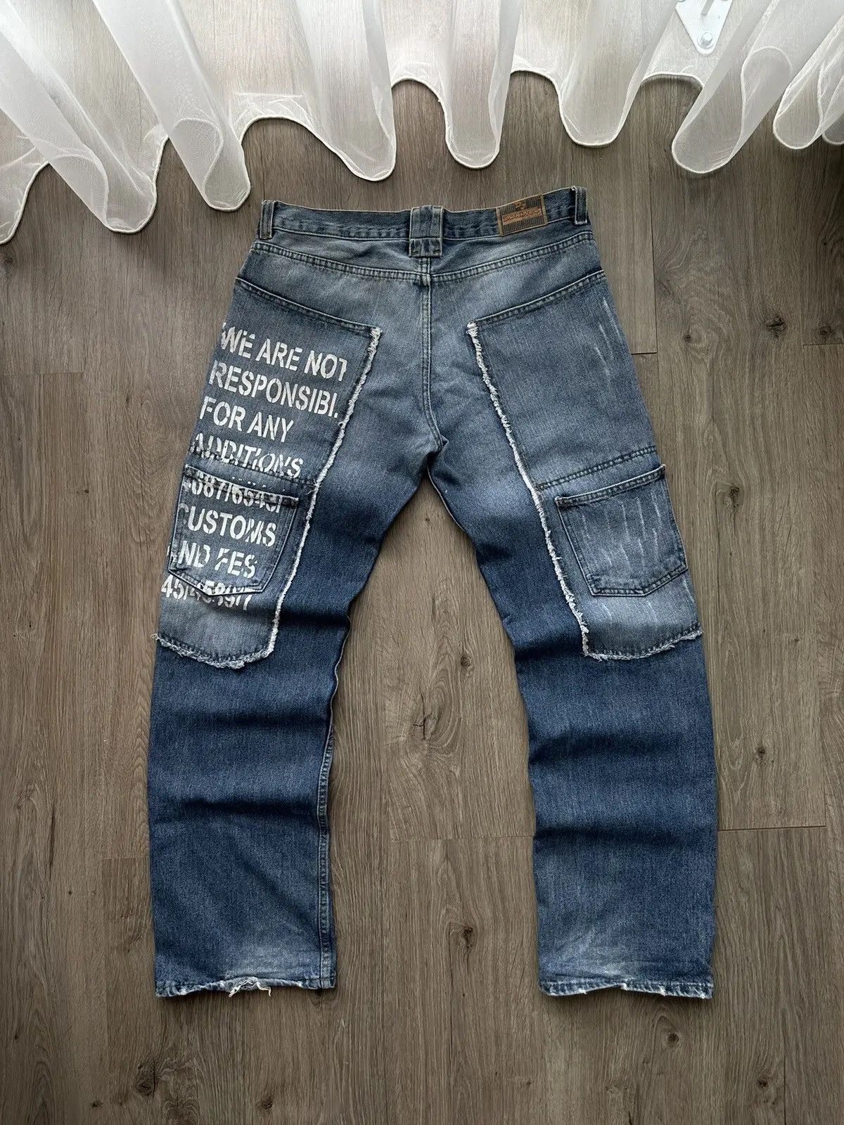 Japanese Brand × Vintage Vintage Japanese DJ Doringo Jeans Wear Denim Pocket Pants Size US 34 / EU 50 - 9 Thumbnail