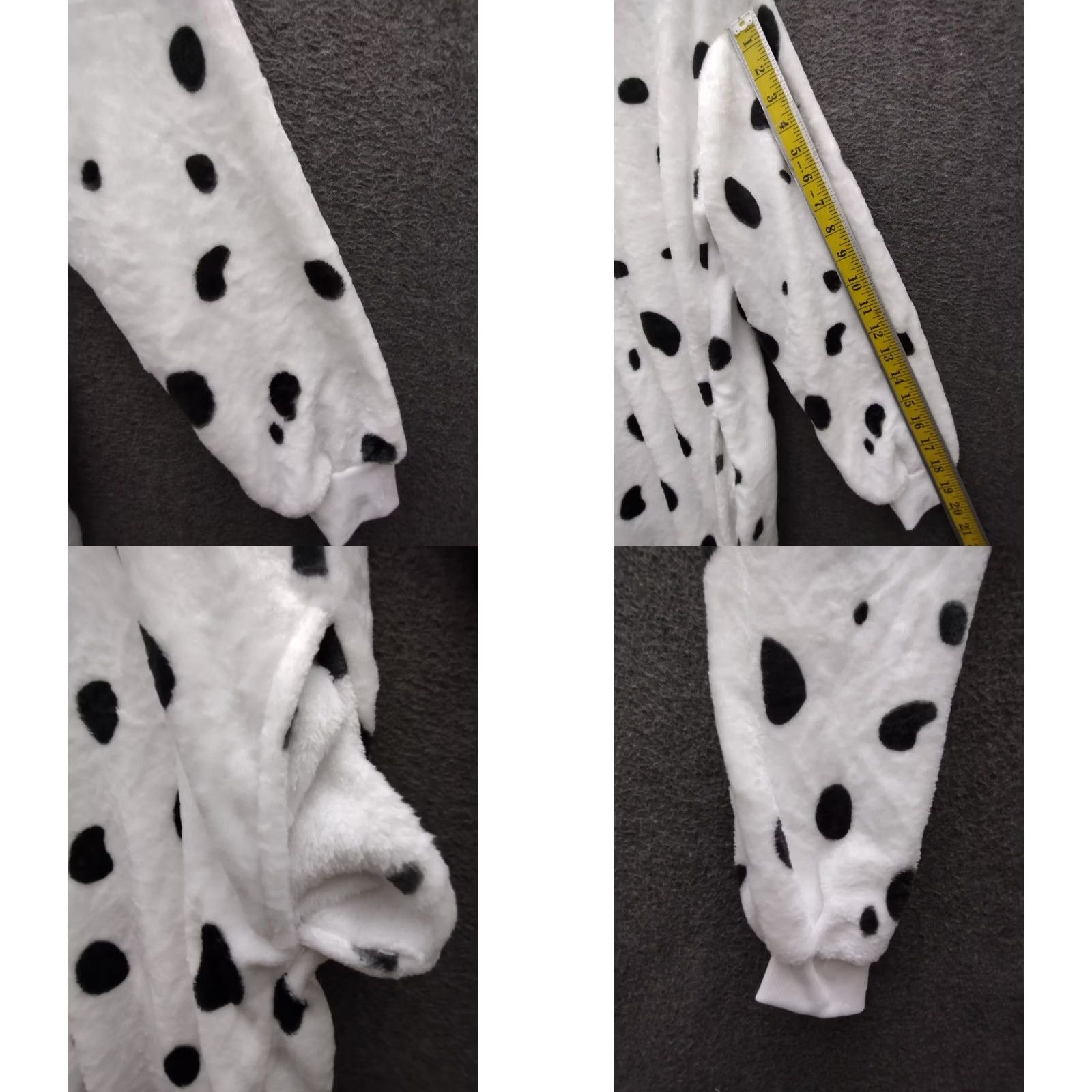 Vintage VINTAGE Adult Pajamas Halloween Dog One Piece Costume S White Polar Fleece Animal Kigurumis Halloween Adults S Pajamas Dog Costume White Adults S Size ONE SIZE - 8 Thumbnail