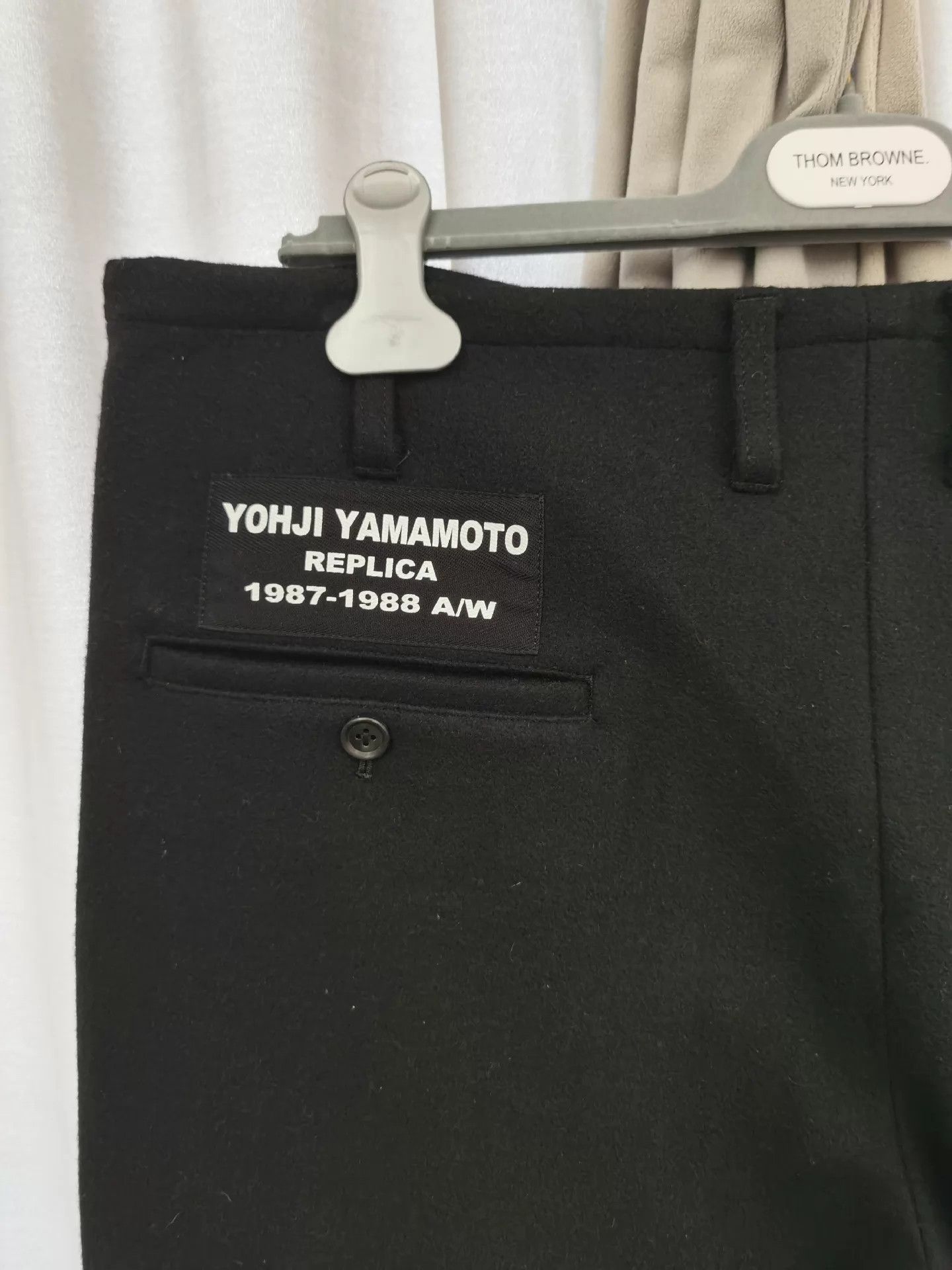 Yohji Yamamoto Yohji Yamamoto Wool 7/8 Wide Leg Bootcut WaistAdj 98N S1 Size US 30 / EU 46 - 5 Thumbnail