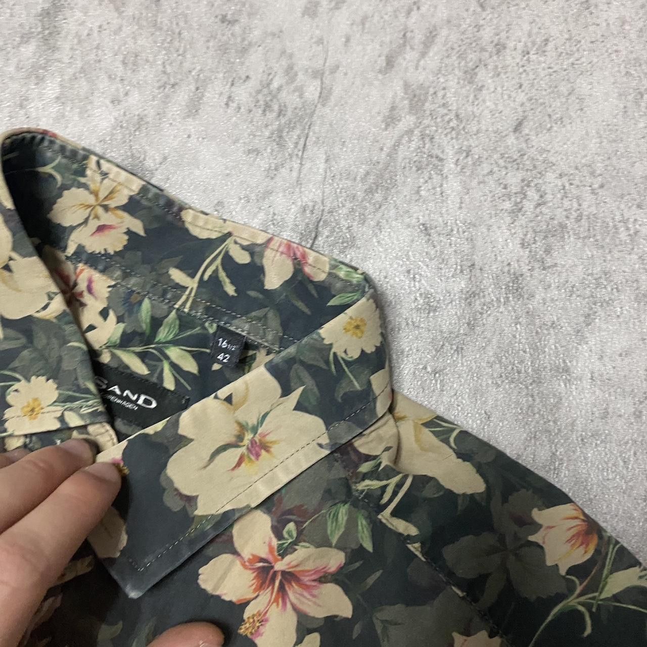 Other Green and black floral button-up shirt #floralshirt Size US L / EU 52-54 / 3 - 3 Thumbnail