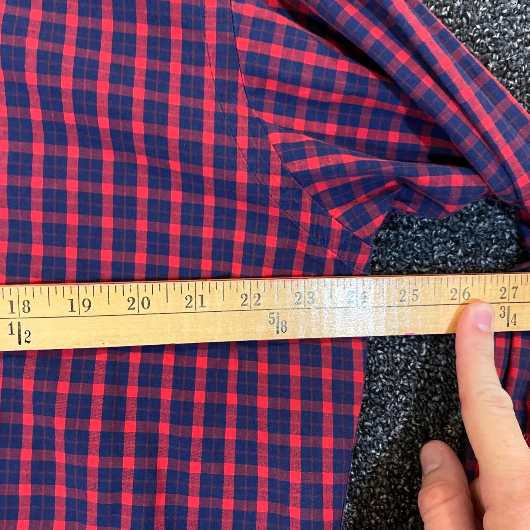 Ralph Lauren Ralph Lauren Blake Shirt Mens Medium Red Blue Plaid Button-Down L/S Shirt Dress Top Multicolor Cotton Size US M / EU 48-50 / 2 - 7 Thumbnail