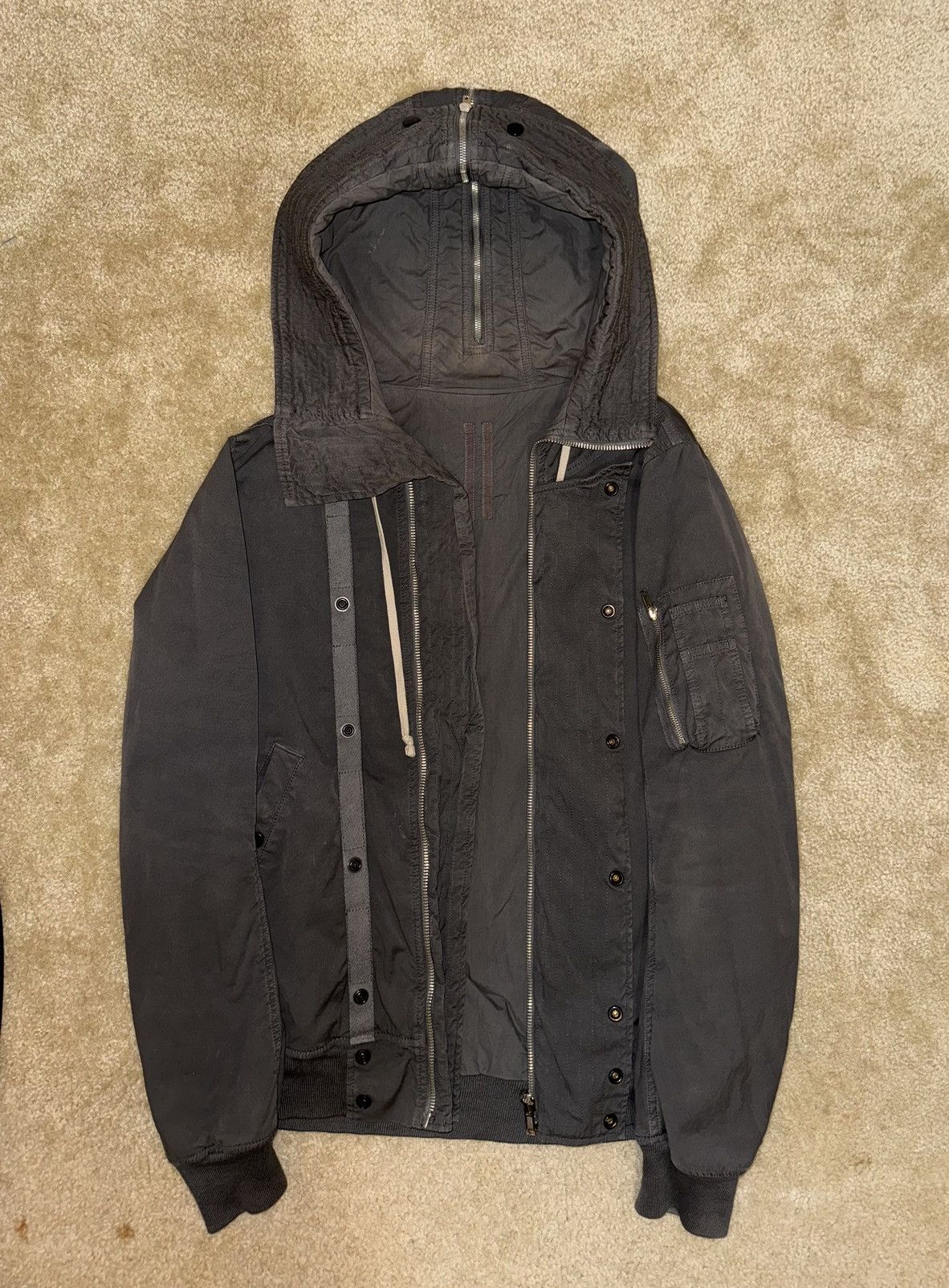 image of Rick Owens Fw14 “Dark Dust” Exploder Parka, Men's (Size Small)