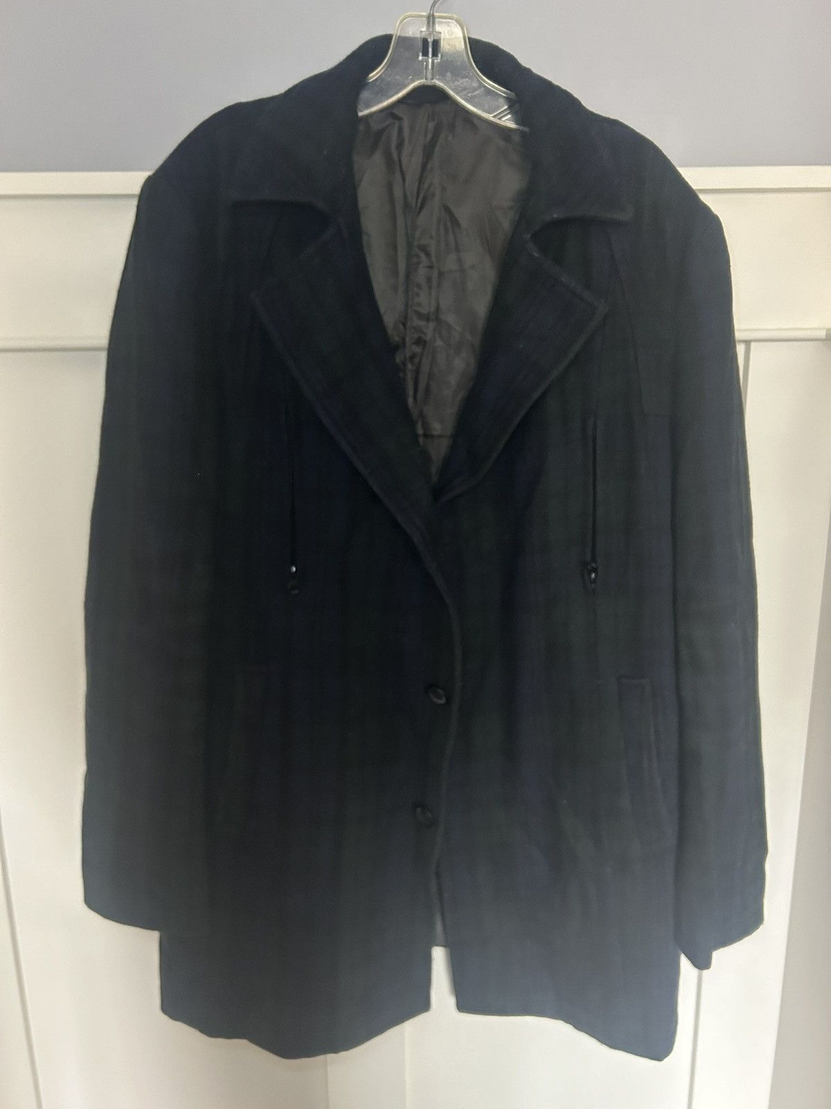 Vintage Vintage Major tartan/plaid medium length wool coat Size US L / EU 52-54 / 3 - 1 Thumbnail