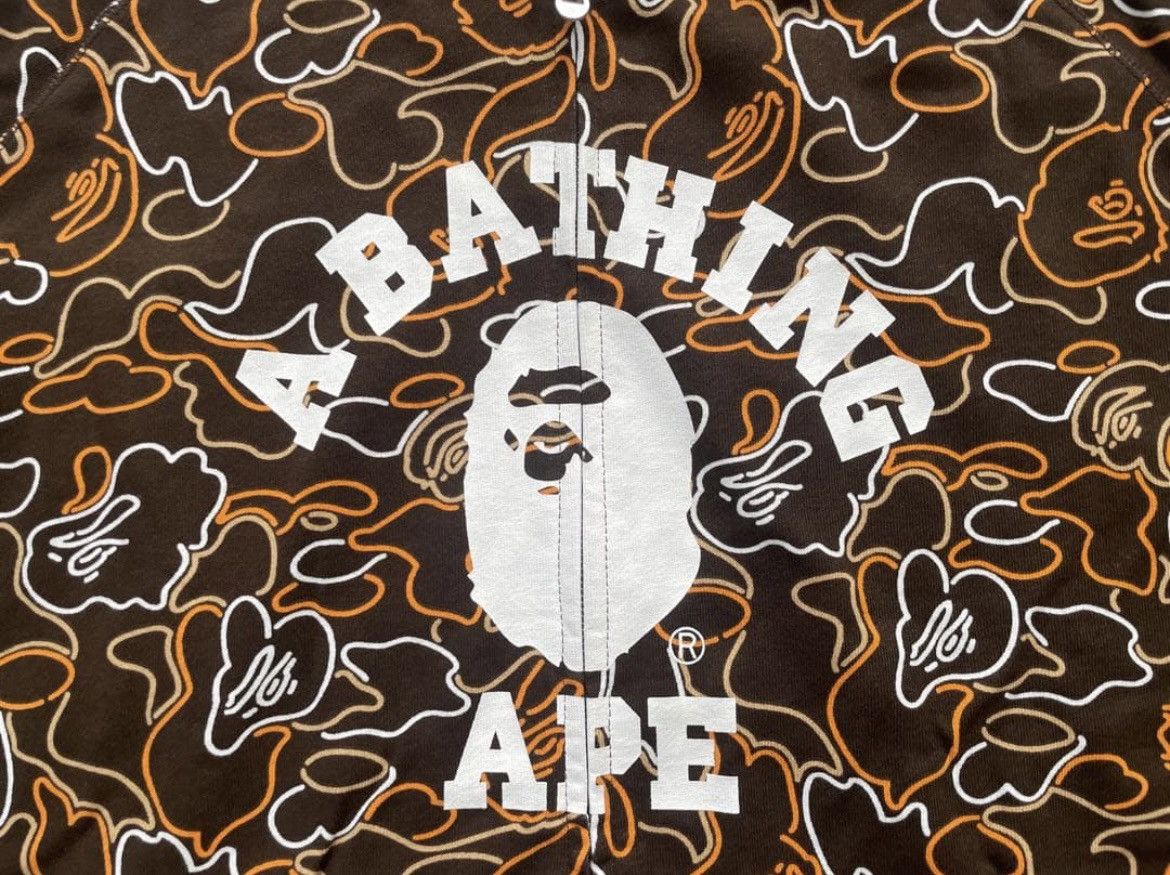 Bape RARE OG 2005 A BATHING APE REVERSIBLE YELLOW CAMO NEON CAMO Size US L / EU 52-54 / 3 - 8 Thumbnail