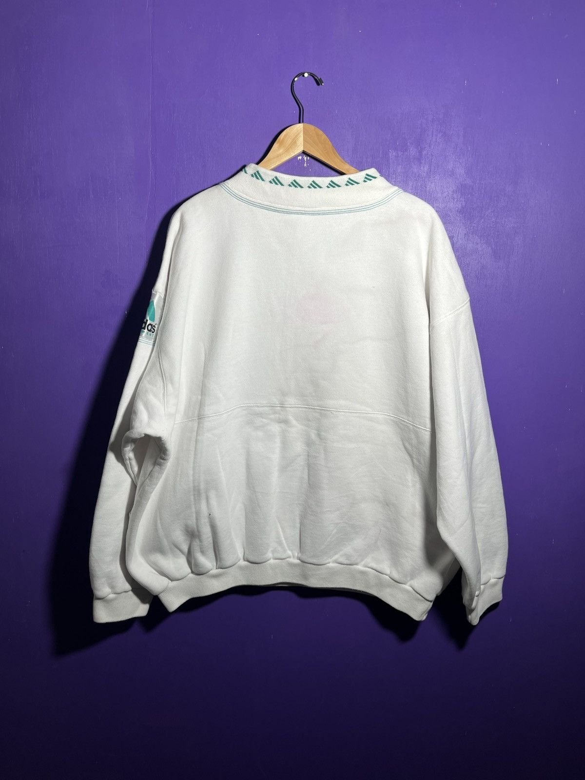 Adidas × Vintage Vintage 90s Adidas equipment quarter zip pullover jacket Size US XXL / EU 58 / 5 - 2 Thumbnail