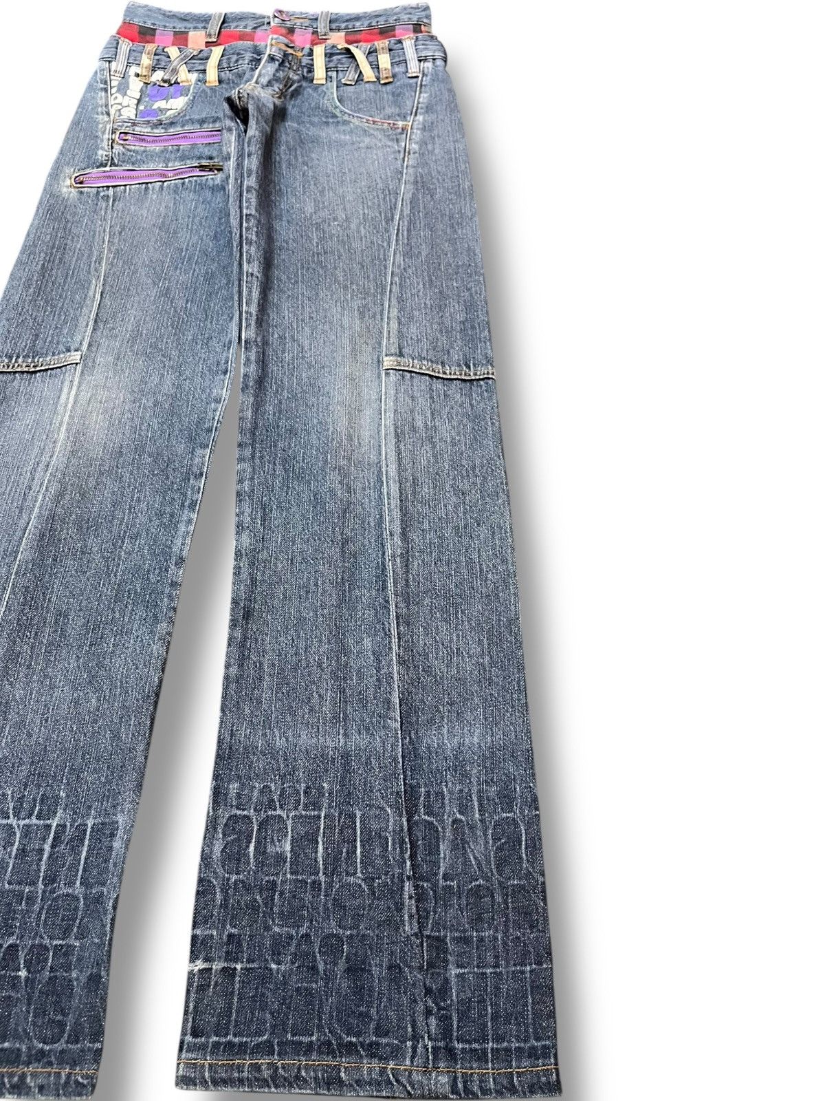 Japanese Brand Vintage Japanese Brand Double Waist Denim Size US 26 / EU 42 - 5 Thumbnail