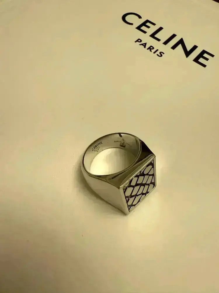 Celine Celine by Hedi 23SS Stone Texture Ring-2507 Size ONE SIZE - 3 Thumbnail