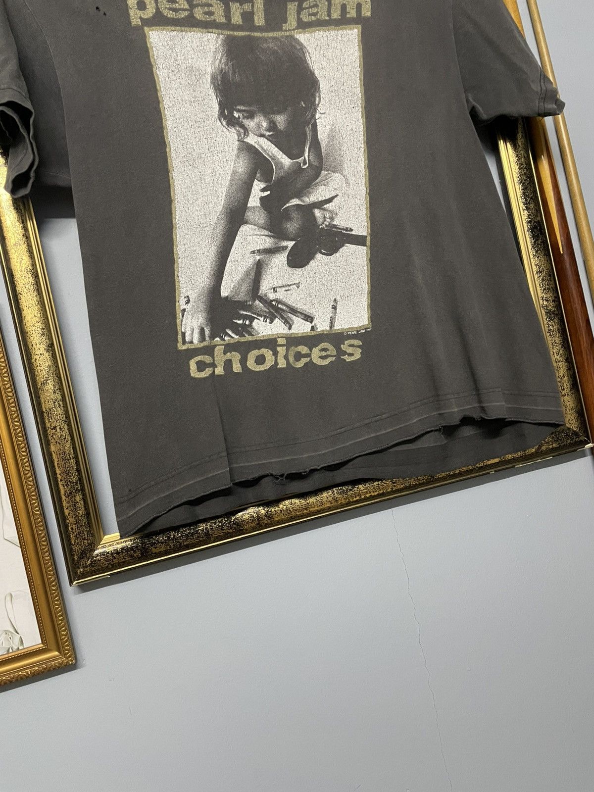 Band Tees Vintage Og 1992 Pearl Jam ‘Choises’ Sunfaded Distressed Tee Size US M / EU 48-50 / 2 - 7 Thumbnail
