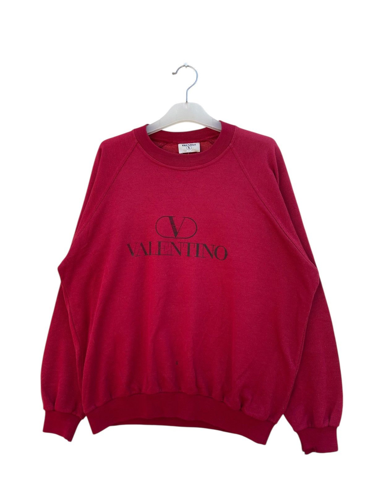 Vintage Vintage Valentino Big Logo Sweatshirt Size US L / EU 52-54 / 3 - 1 Thumbnail