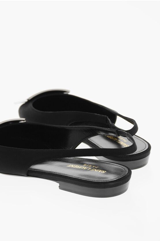Saint Laurent Paris o1tp1o0125 Mules in Black Size US 8 / IT 38 - 4 Thumbnail