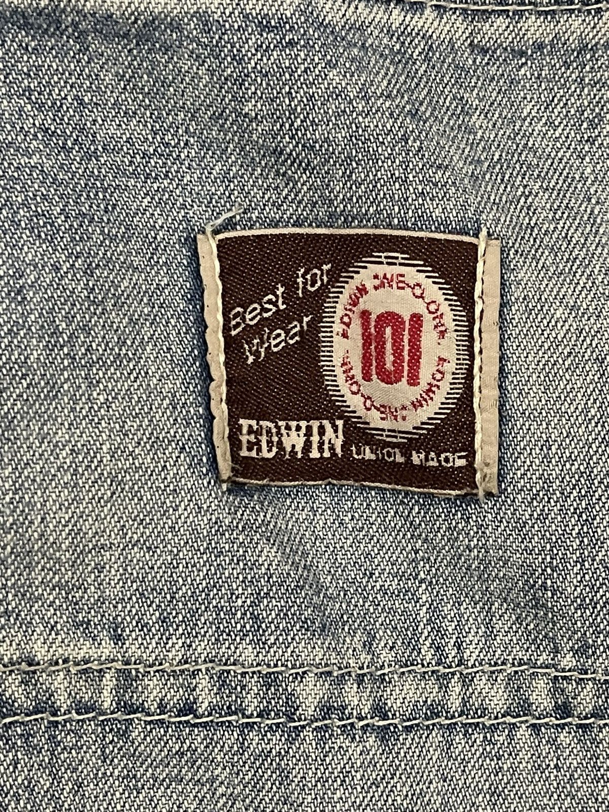 Edwin Vintage 90s Edwin 101 Union Made Carpenter Baggy Jeans Size US 34 / EU 50 - 7 Thumbnail