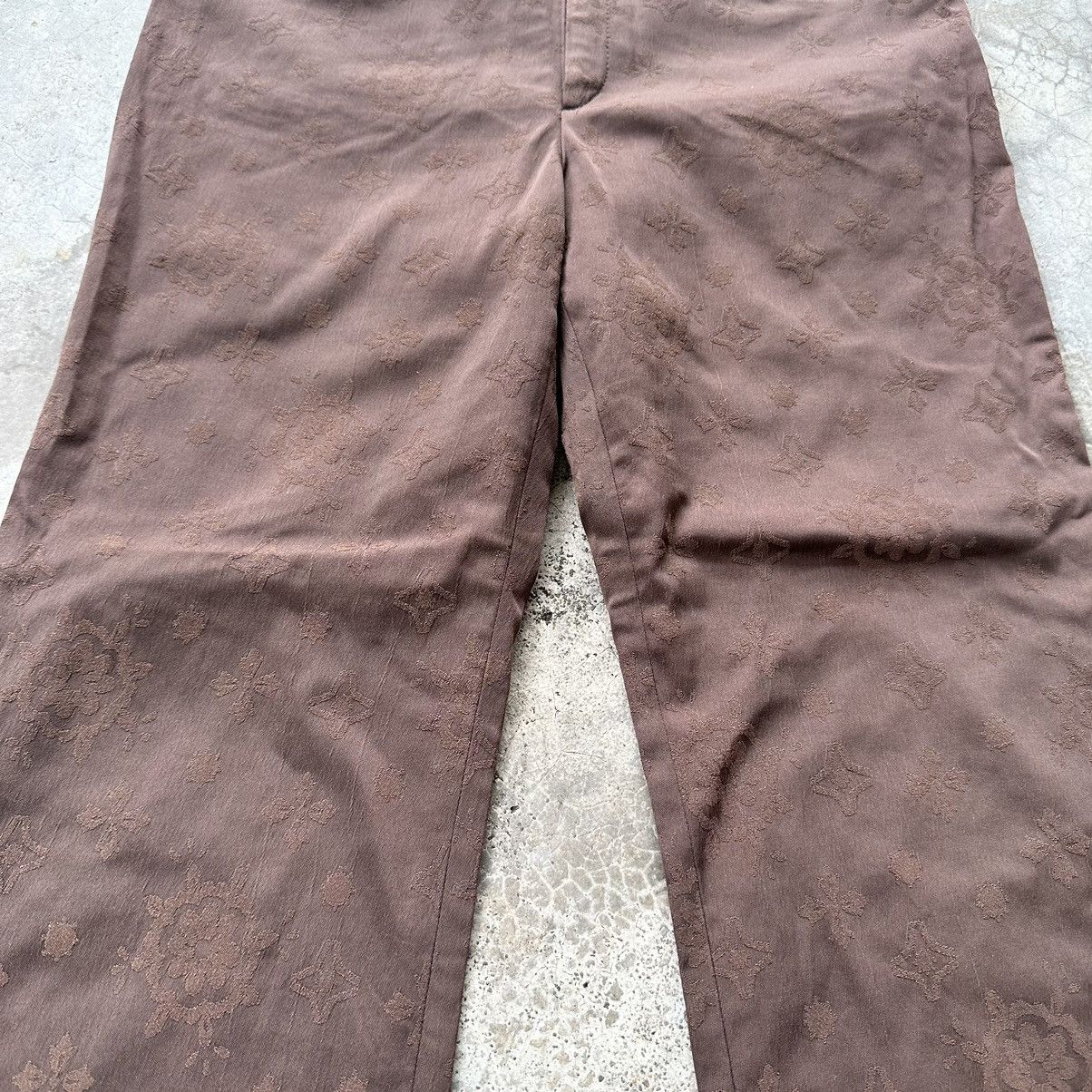 Hiroko Koshino Homme × Japanese Brand VINTAGE HIROKO KOSHINO HOMME STRETCHABLE MONOGRAM PANTS Size 28" / US 6 / IT 42 - 2 Thumbnail