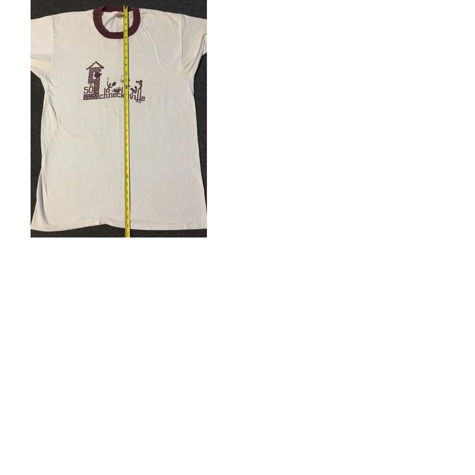 Vintage VINTAGE Single Stitch Shirt L White Sun 80s 90s College Grunge Surf Track Football USA University University Mens T-Shirt Size US L / EU 52-54 / 3 - 12 Thumbnail