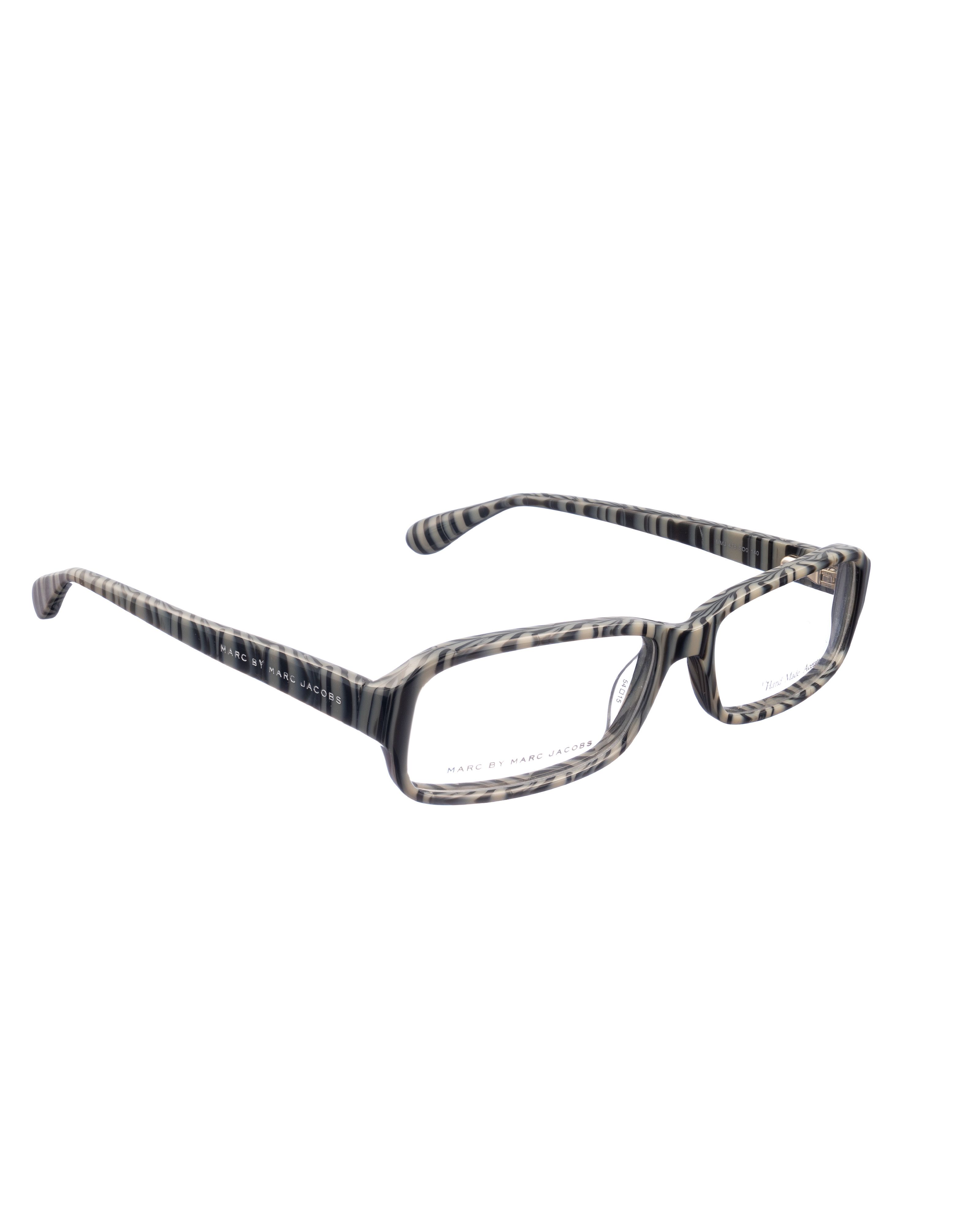 Marc by Marc Jacobs Marc by Marc Jacobs 00s Grey Stripes Rectangular Glasses Size ONE SIZE - 2 Thumbnail