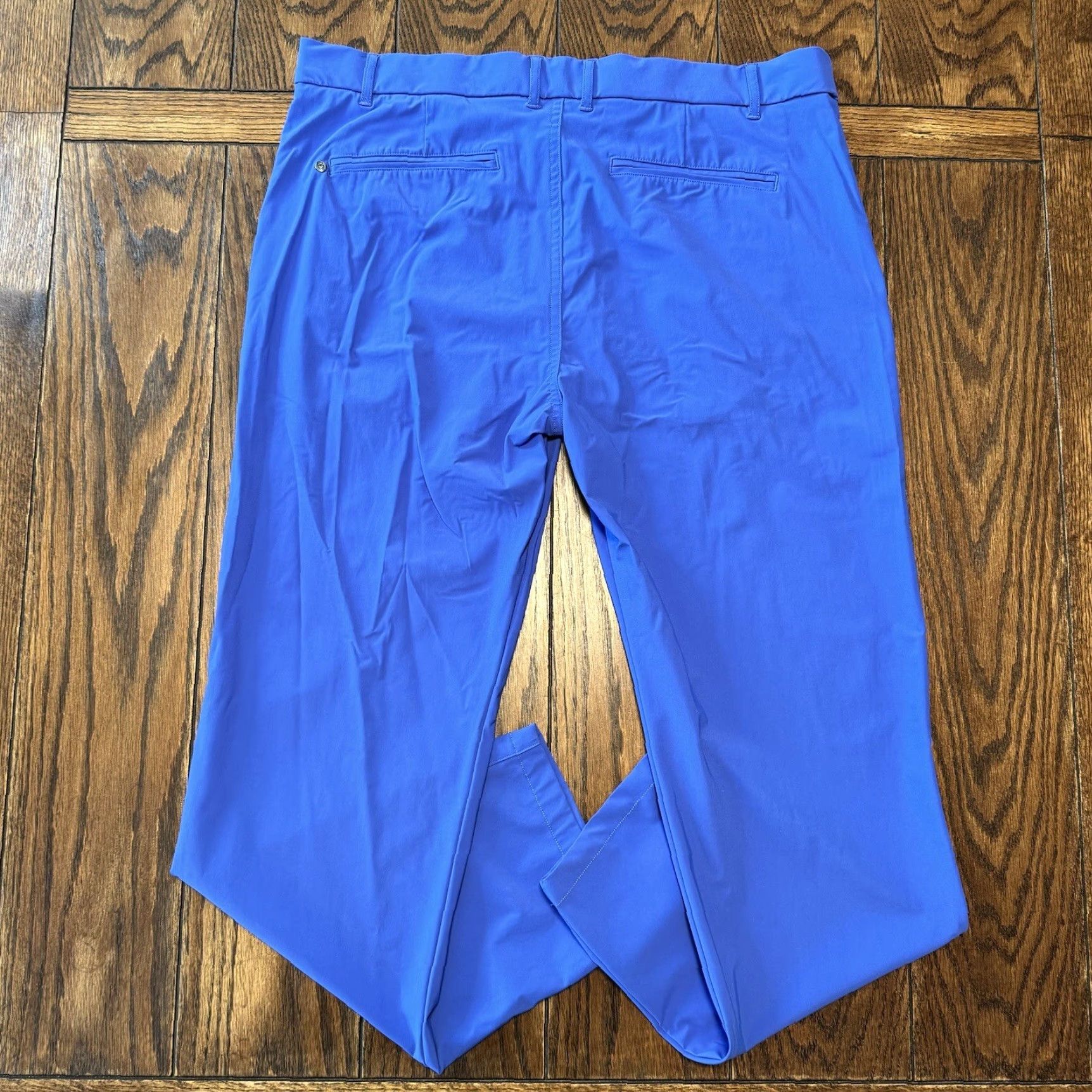 Vintage Greyson Pants Men’s 36x32 Blue Montauk Performance Stretch Golf Chino Fits 36x28 Size US 36 / EU 52 - 7 Thumbnail