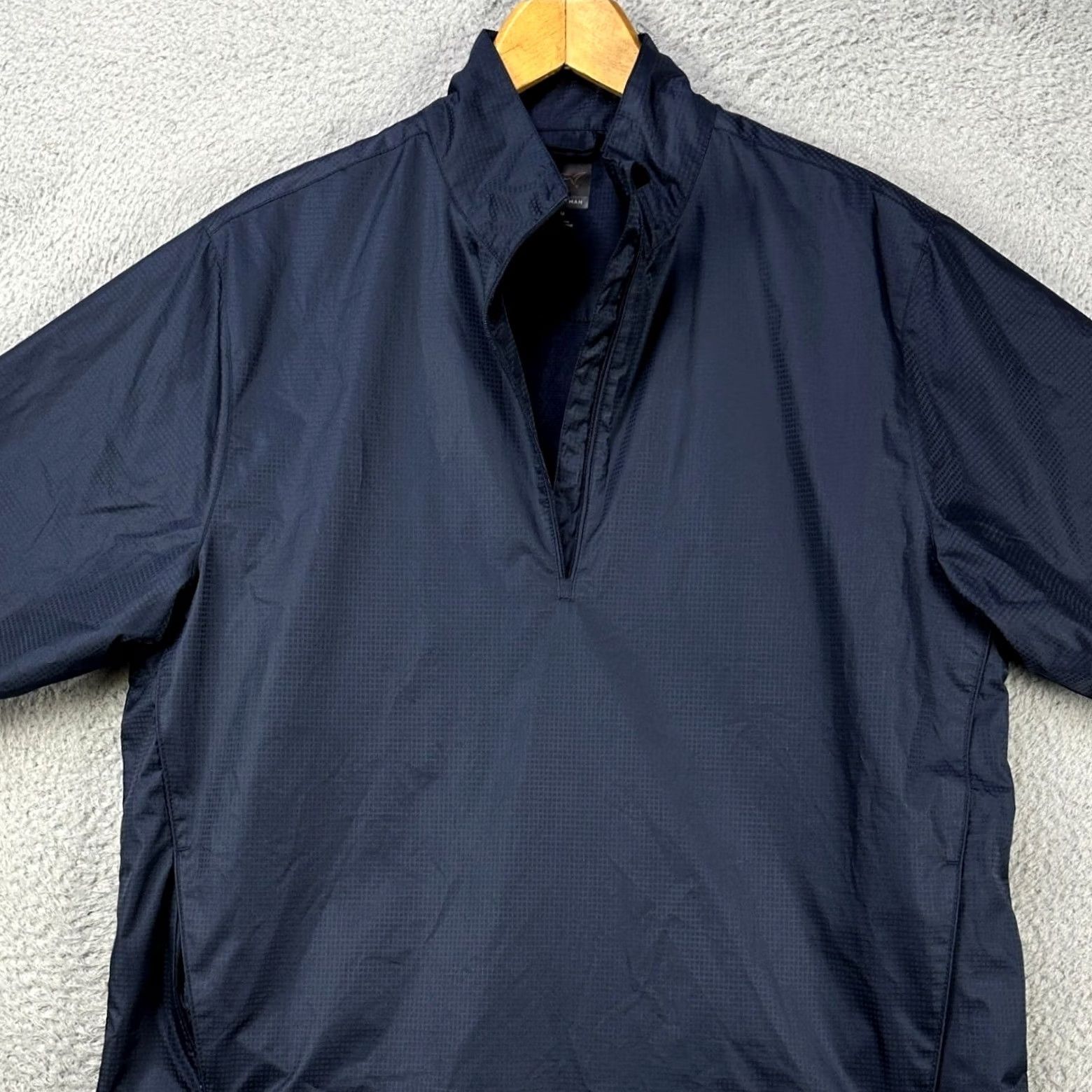 Logo 7 Greg Norman Golf Jacket Mens Medium Navy Blue Pullover Ripstop Short Sleeve Logo Size US M / EU 48-50 / 2 - 2 Thumbnail