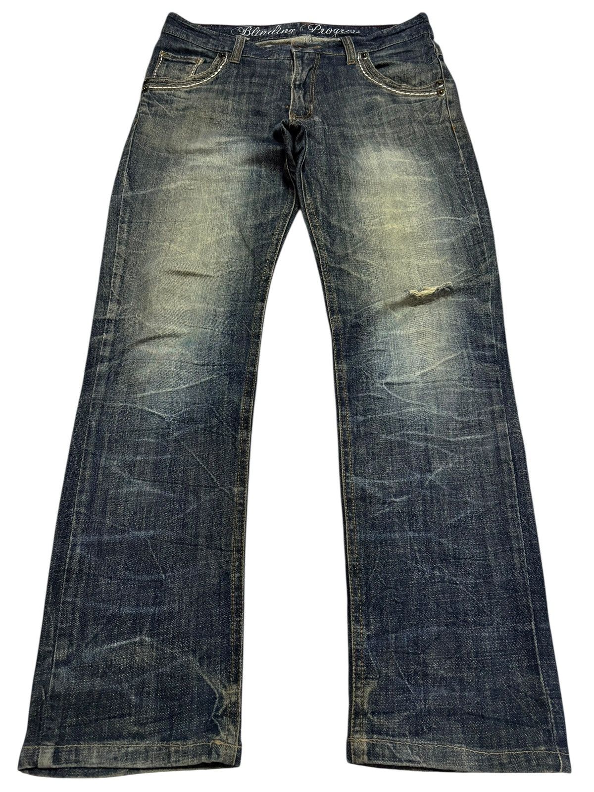 Japanese Brand Vtg Panaspur Japan Faded Distressed Jeans Size US 32 / EU 48 - 1 Thumbnail