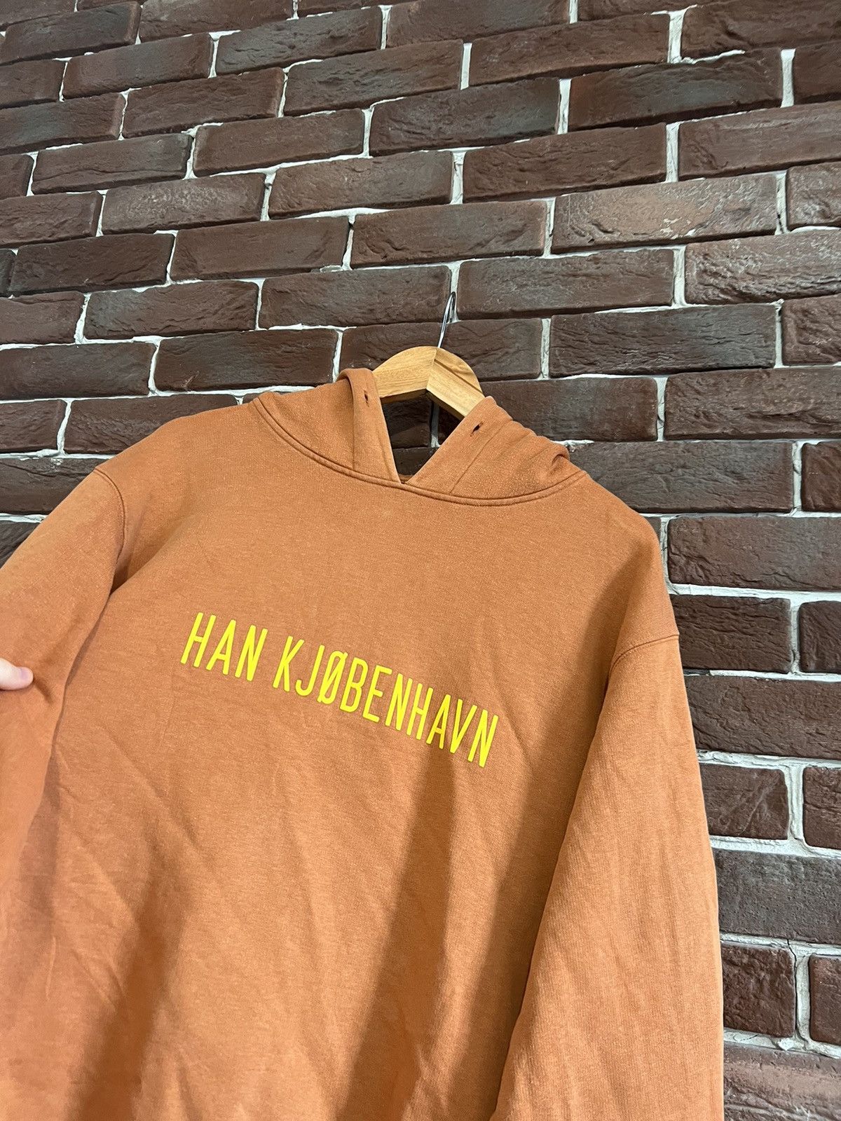 Han Kjobenhavn Rare Han Kjobenhavn Logo OrangE Hoodie Hype Streetwear XL Size US XL / EU 56 / 4 - 3 Thumbnail