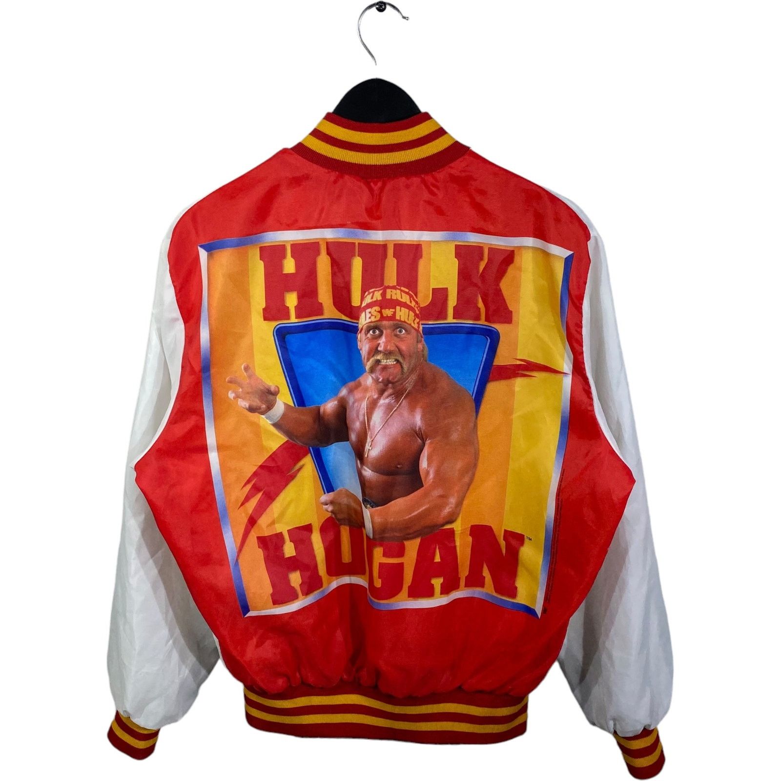 Vintage 1990 WWF Hulk Hogan popular Wrestling Jacket