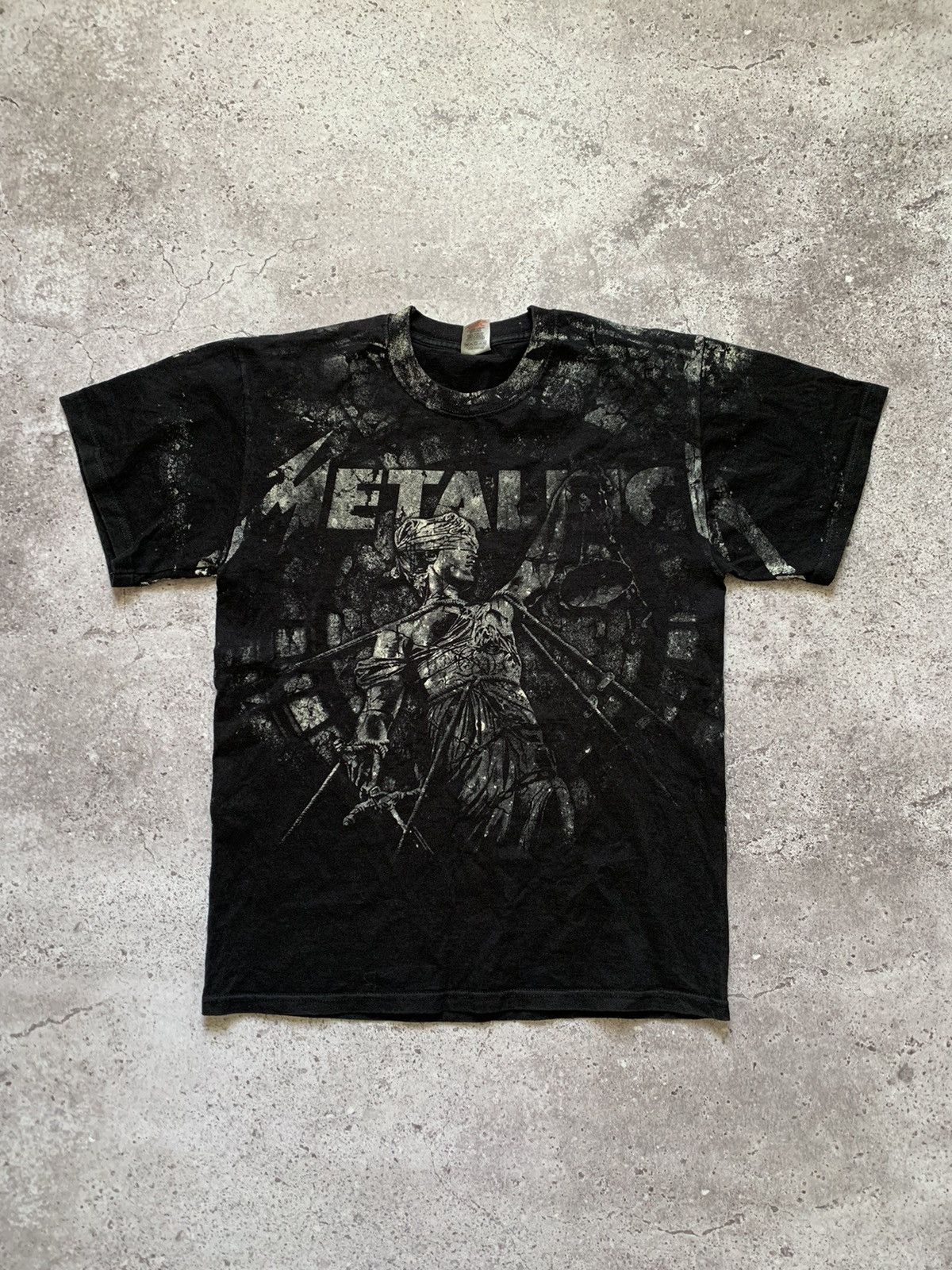 Band Tees × Metallica × Vintage Metallica Justice for all death full print t-shirt Size US M / EU 48-50 / 2 - 1 Thumbnail