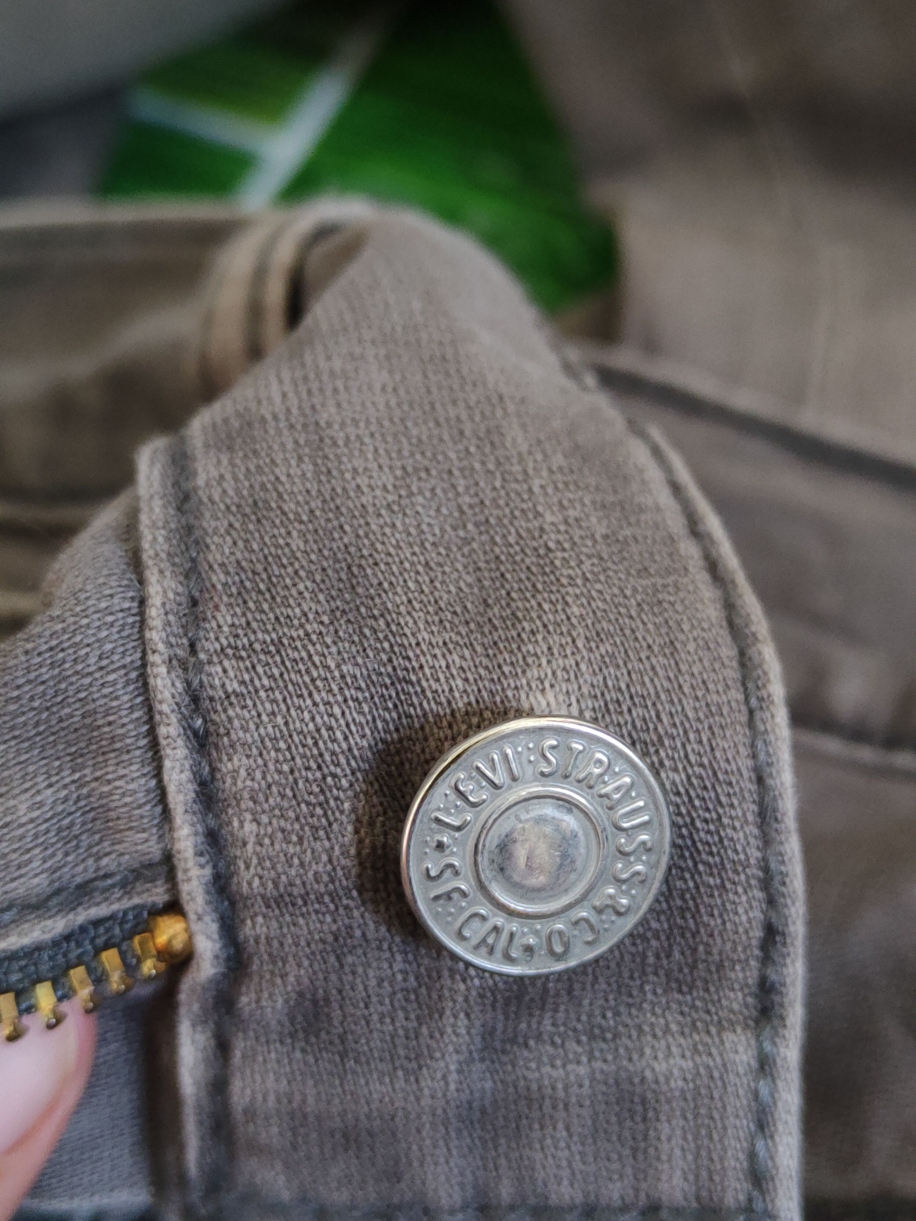 Japanese Brand 702 Levi's Olive Faded vintage ripped cargo Pants #S1433 Size US 36 / EU 52 - 19 Thumbnail