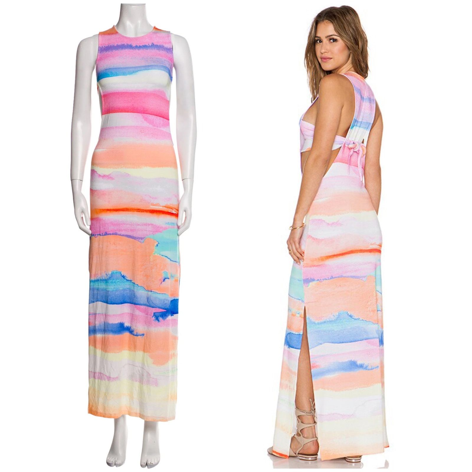 Mara Hoffman Mara Hoffman Sky Dye Maxi Dress Size S / US 4 / IT 40 - 1 Thumbnail