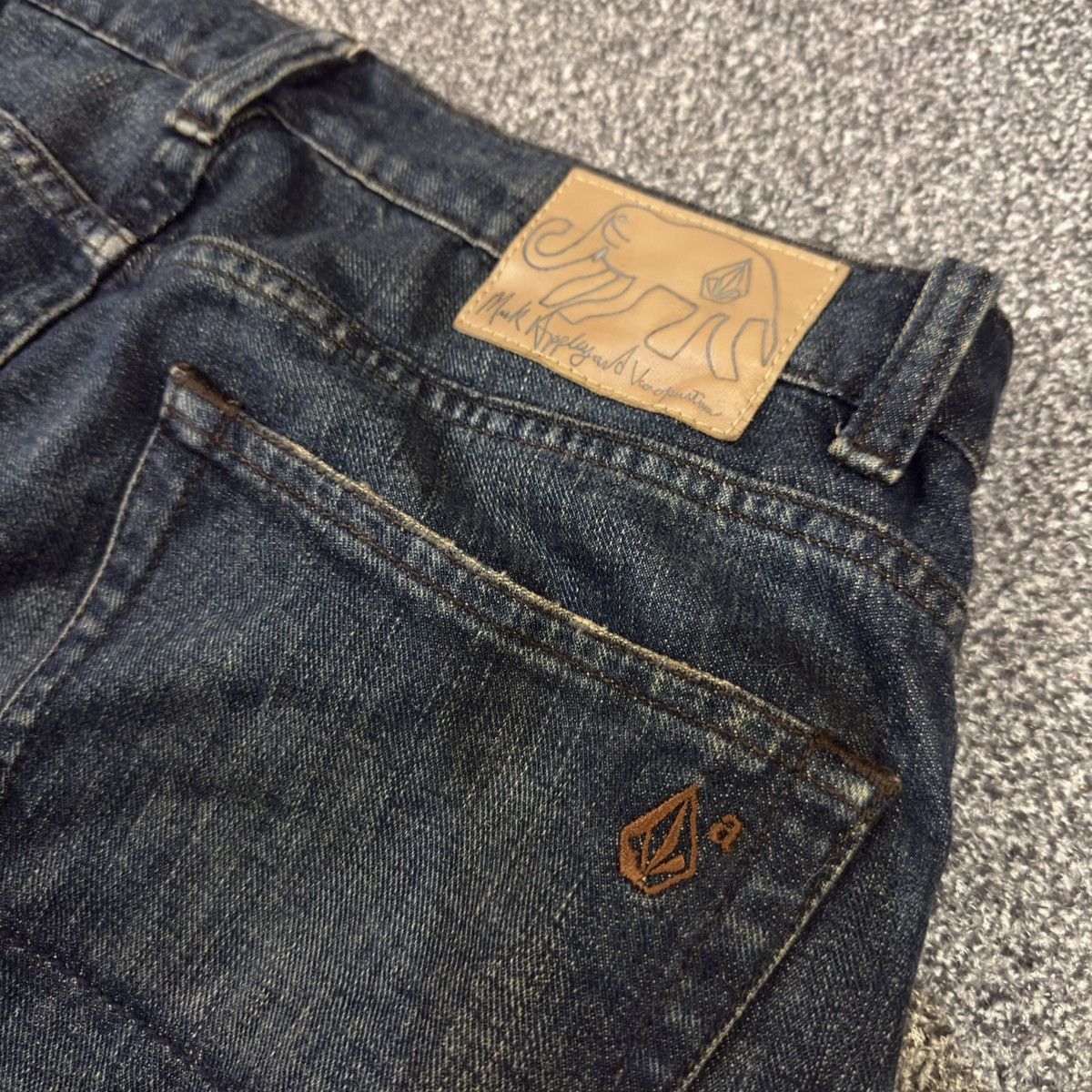 Volcom Vintage Mark Appleyard Boardwear Skate Denim Y2k Style Size US 34 / EU 50 - 9 Thumbnail