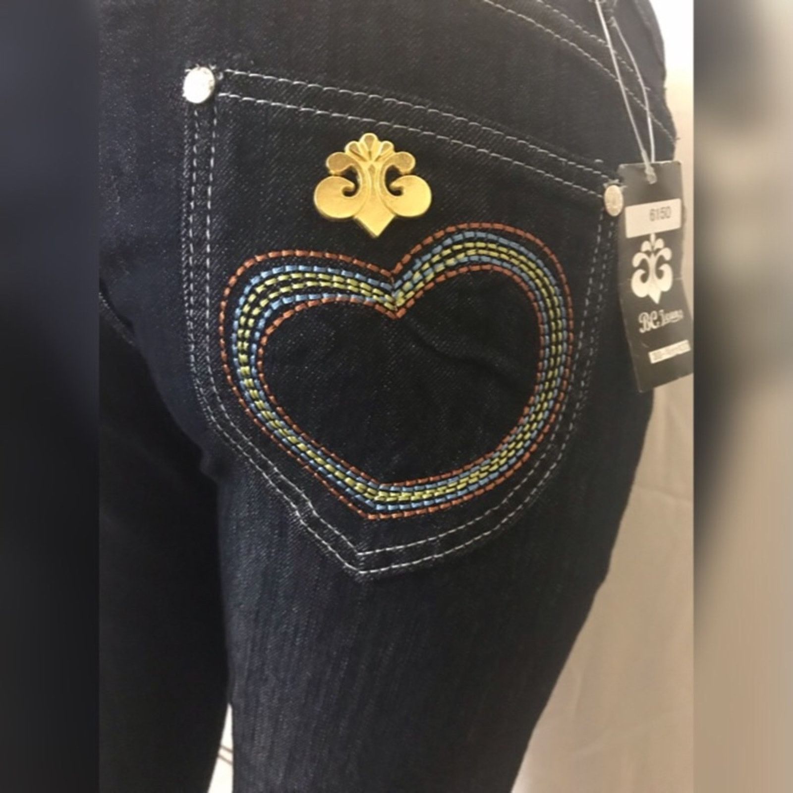 Other BC Jeans New Orleans Saints Embellished Jeans Size 30" / US 8 / IT 44 - 5 Thumbnail