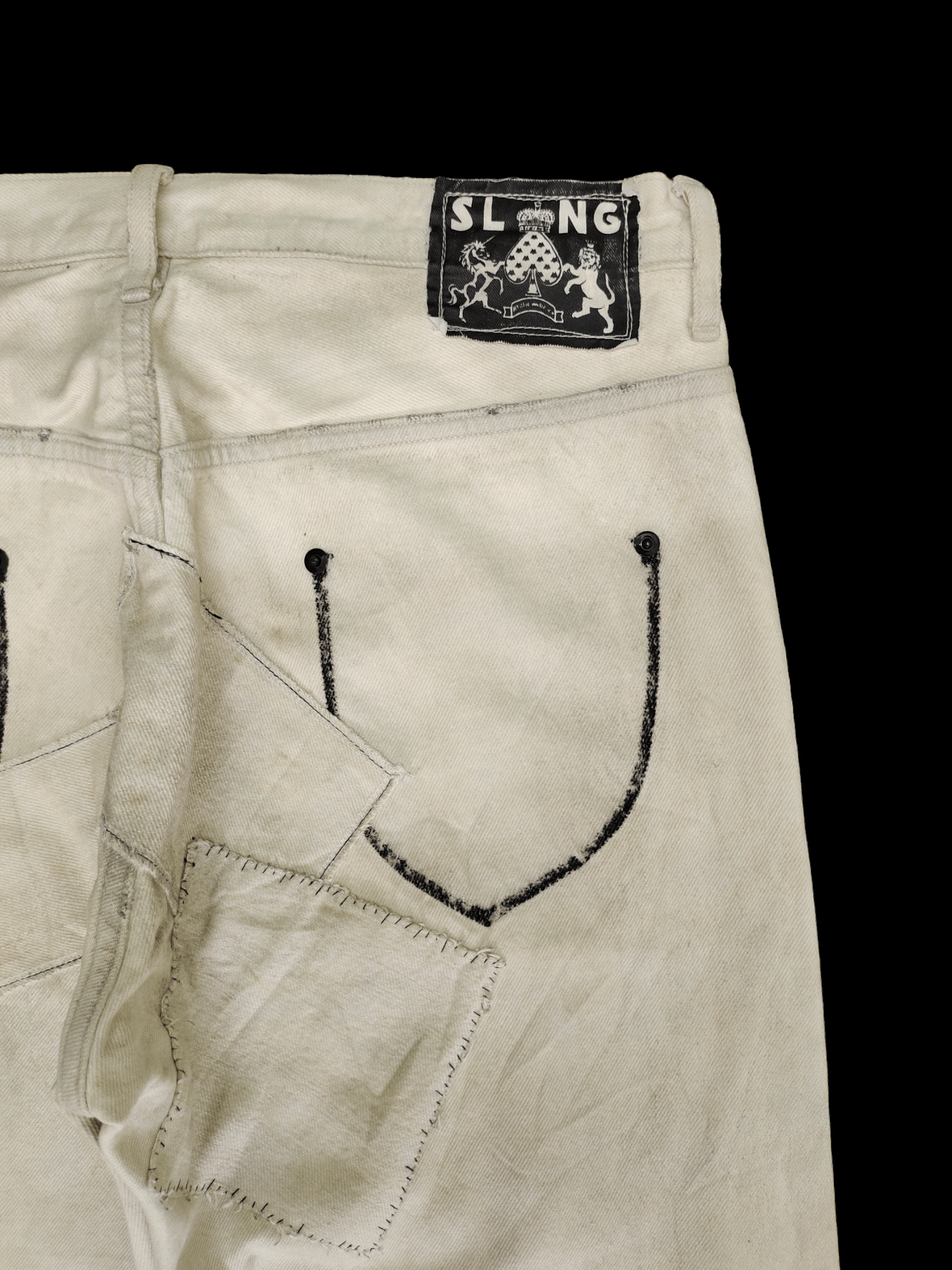 If Six Was Nine Seditionaries Jeans Rna Dirty Wash Punk Gothic Streetwear Size US 31 - 15 Thumbnail