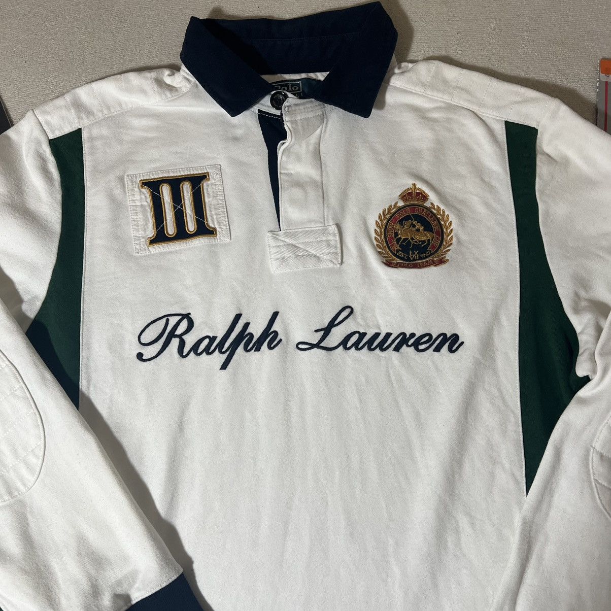 Ralph Lauren Ralph Lauren Snow Polo Challenge Cup 90s Slim Fit Size US XL / EU 56 / 4 - 2 Thumbnail