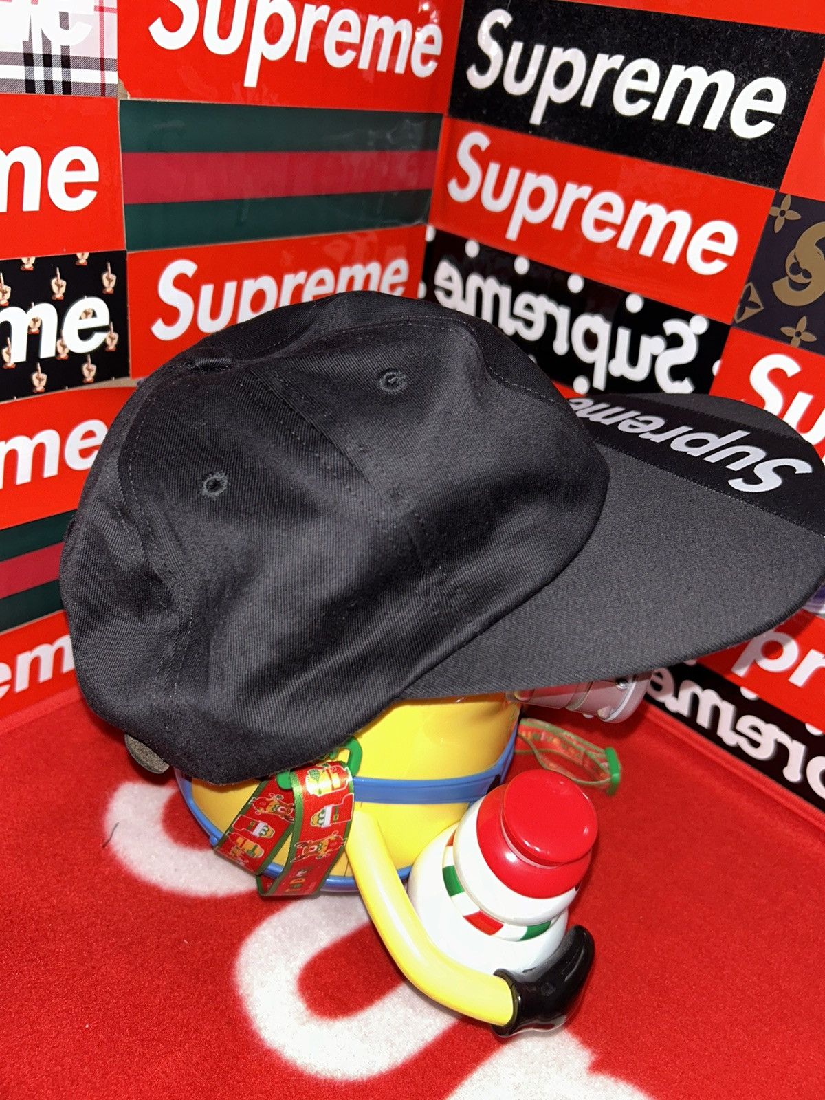 Supreme Supreme Visor Label 6-Panel Black SS18 NEW Size ONE SIZE - 2 Thumbnail