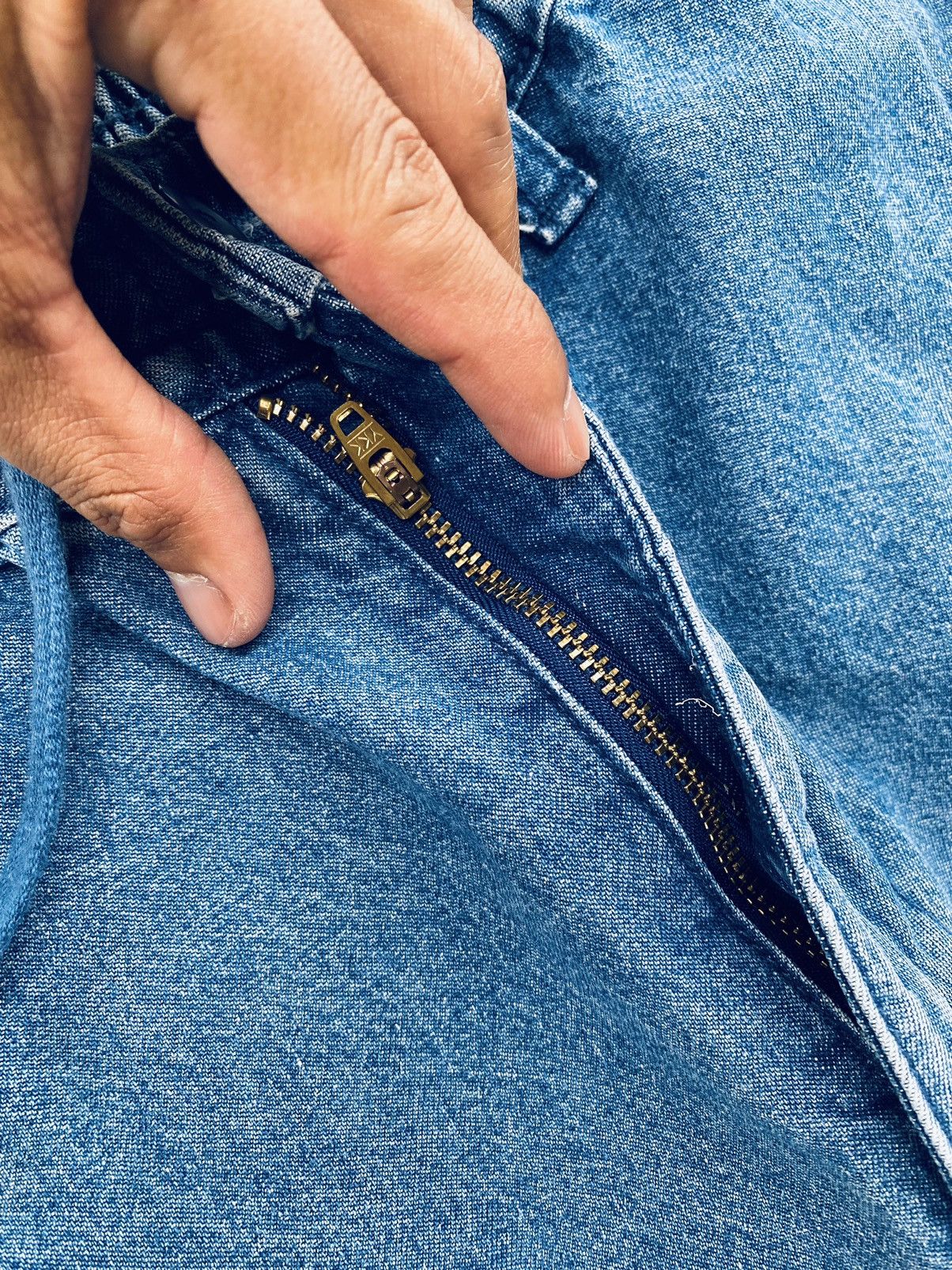 GU Vintage Gu Wide Parachutes Denim Cargo Pants Size US 29 - 8 Thumbnail