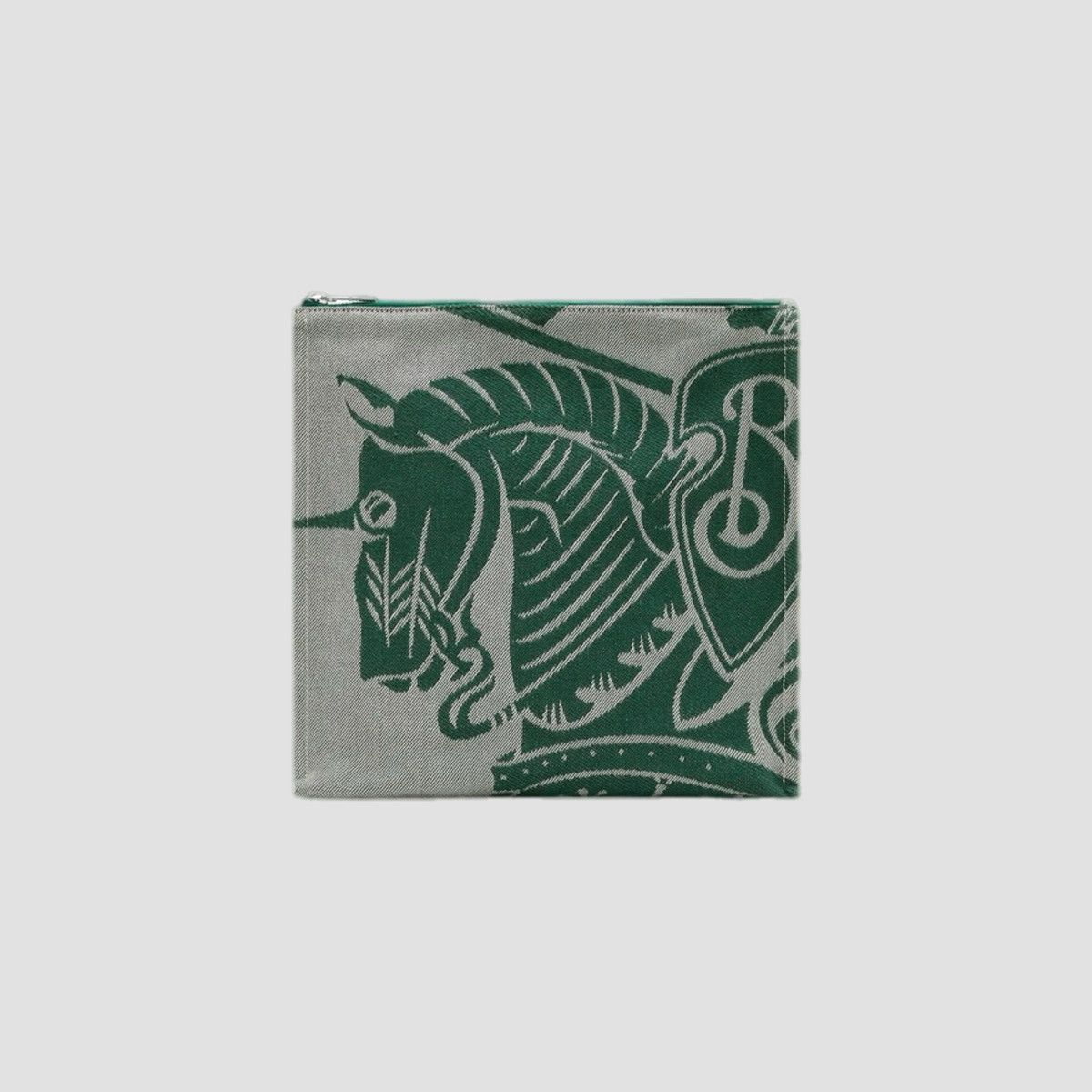 Burberry Burberry EKD Canvas Pouch Green Size ONE SIZE - 1 Thumbnail