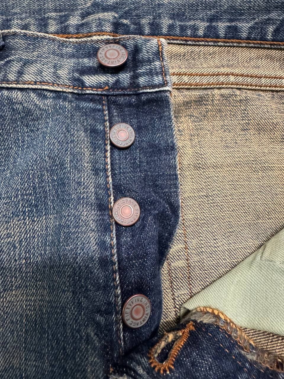 Vintage SICK Vintage 90s Lot 1995 Fiftyfive Japan Mudwash Jeans Size US 30 / EU 46 - 9 Thumbnail
