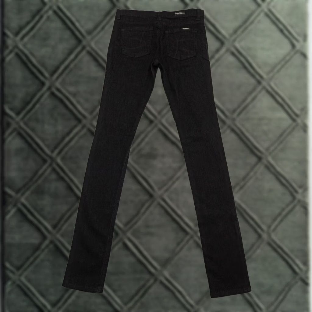 Vintage DAVID KHAN Jeans Womens 26 Skinny Black Stretch Denim Made in USA Size 26" / US 2 / IT 38 - 1 Thumbnail