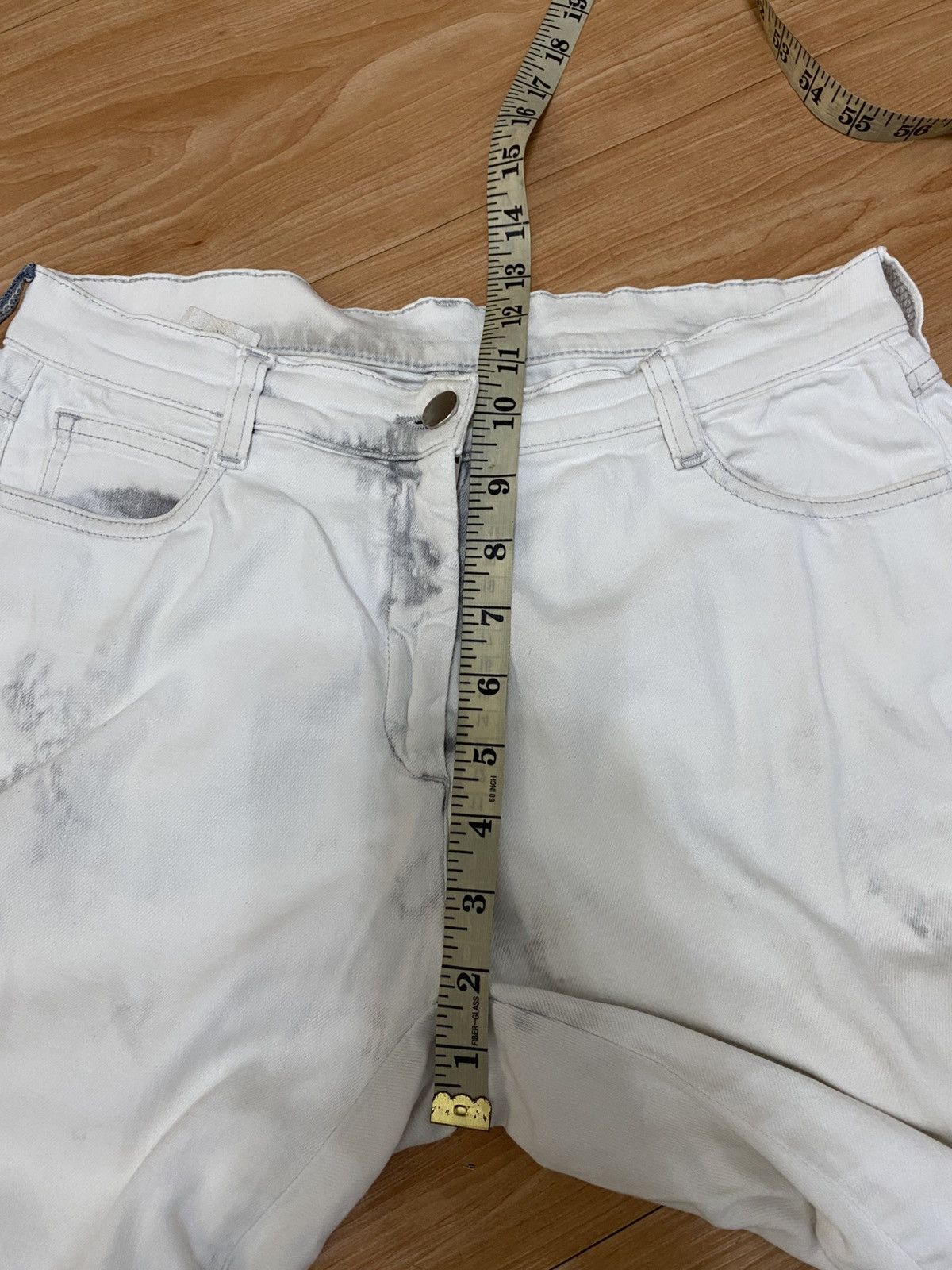 Maison Margiela Maison Margiela Distressed White Denim Jeans very rare Size US 29 - 14 Thumbnail