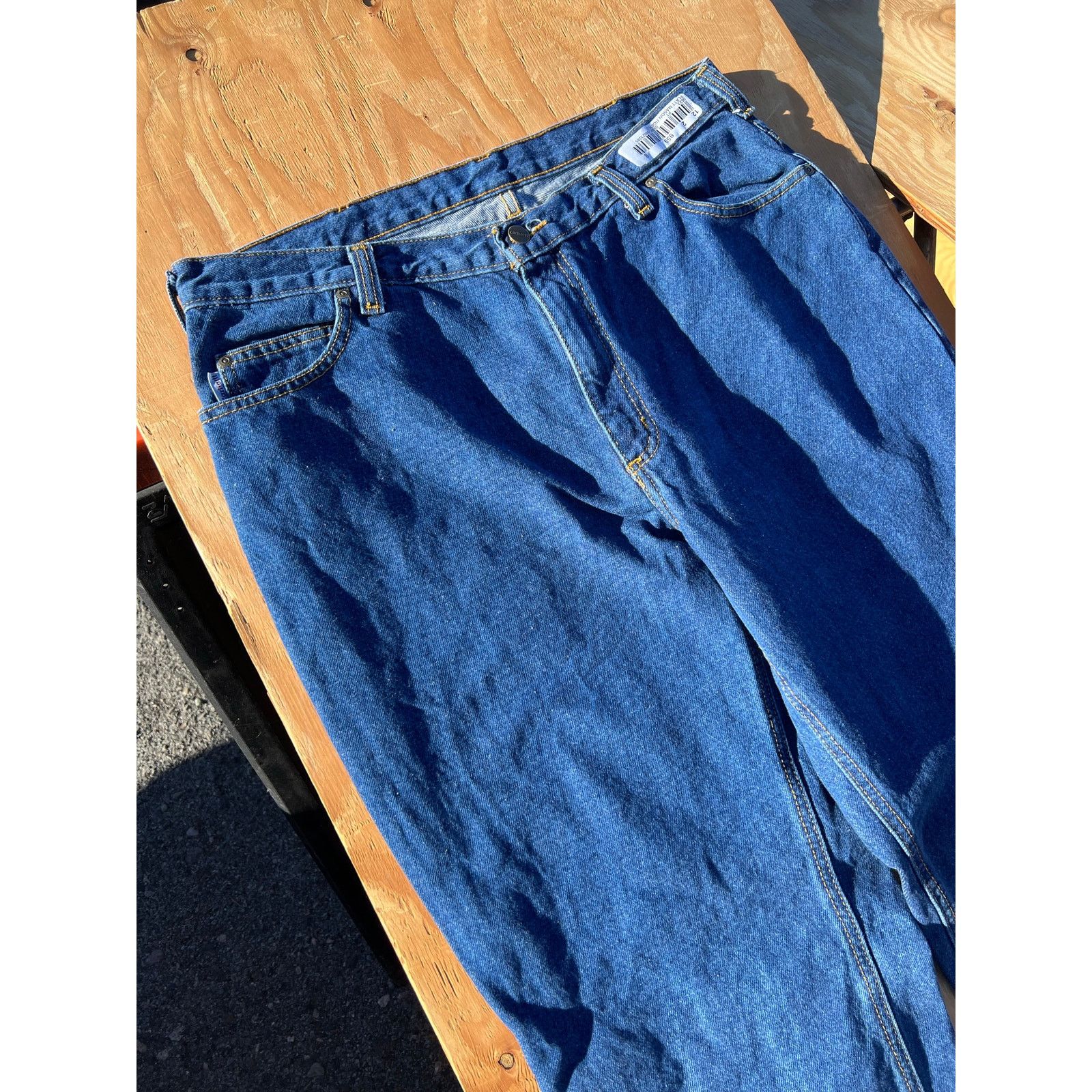 Carhartt Carhartt Mens Blue Denim Relaxed Fit Pants Jeans 36x32 Size US 36 / EU 52 - 11 Thumbnail