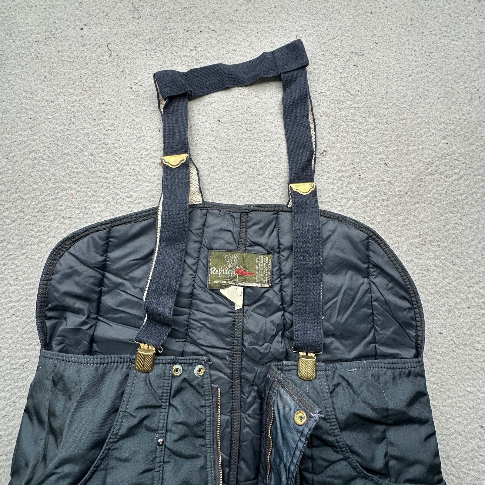 Refrigiwear Vintage RefrigiWear 345 Bib Overalls Medium Navy Quilted Size US 38 / EU 54 - 9 Thumbnail