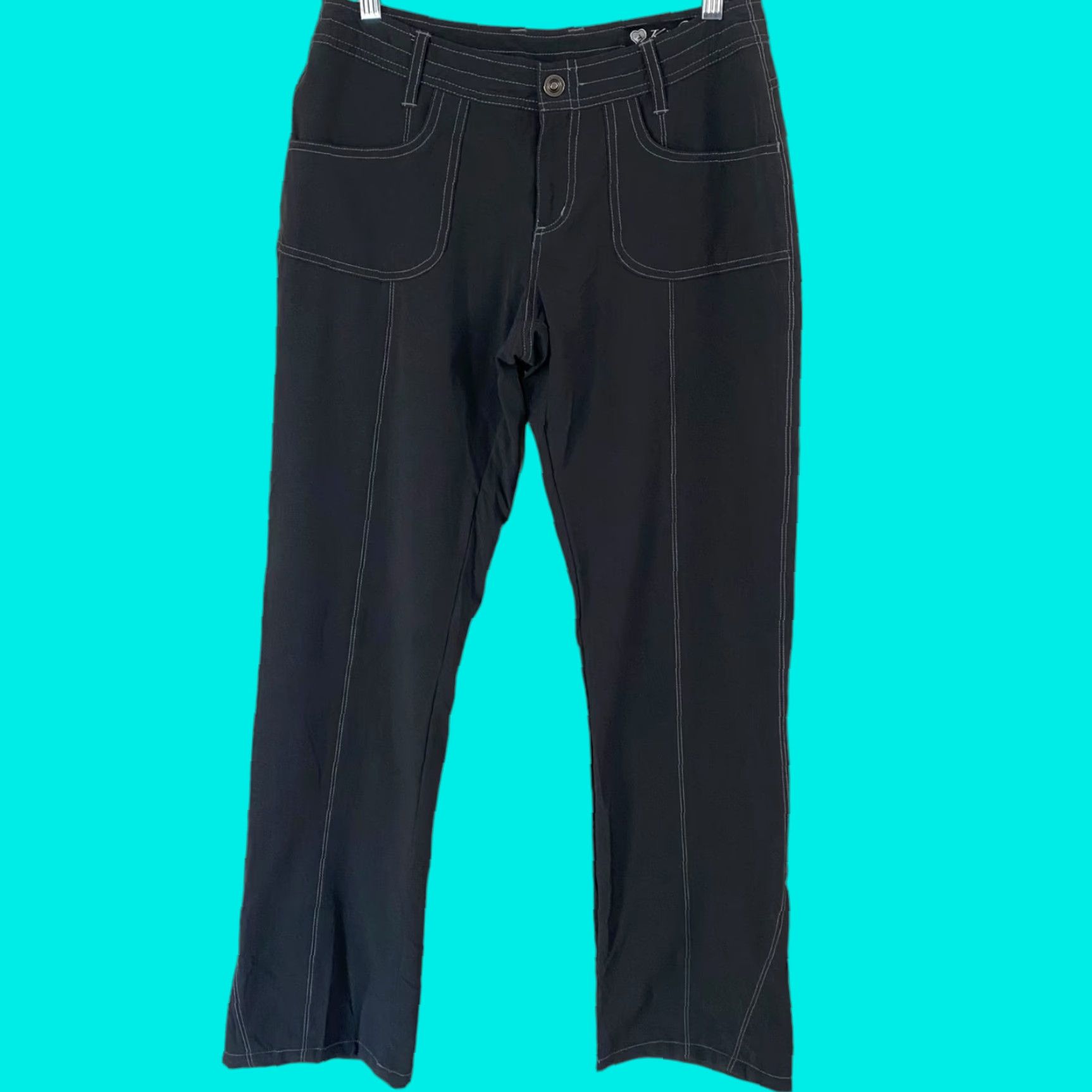 Vintage Kuhl Vala Hiking Pants Women Gray Size 6 Nylon Spandex Rip-Stop Stretch Outdoors Size 28" / US 6 / IT 42 - 1 Thumbnail